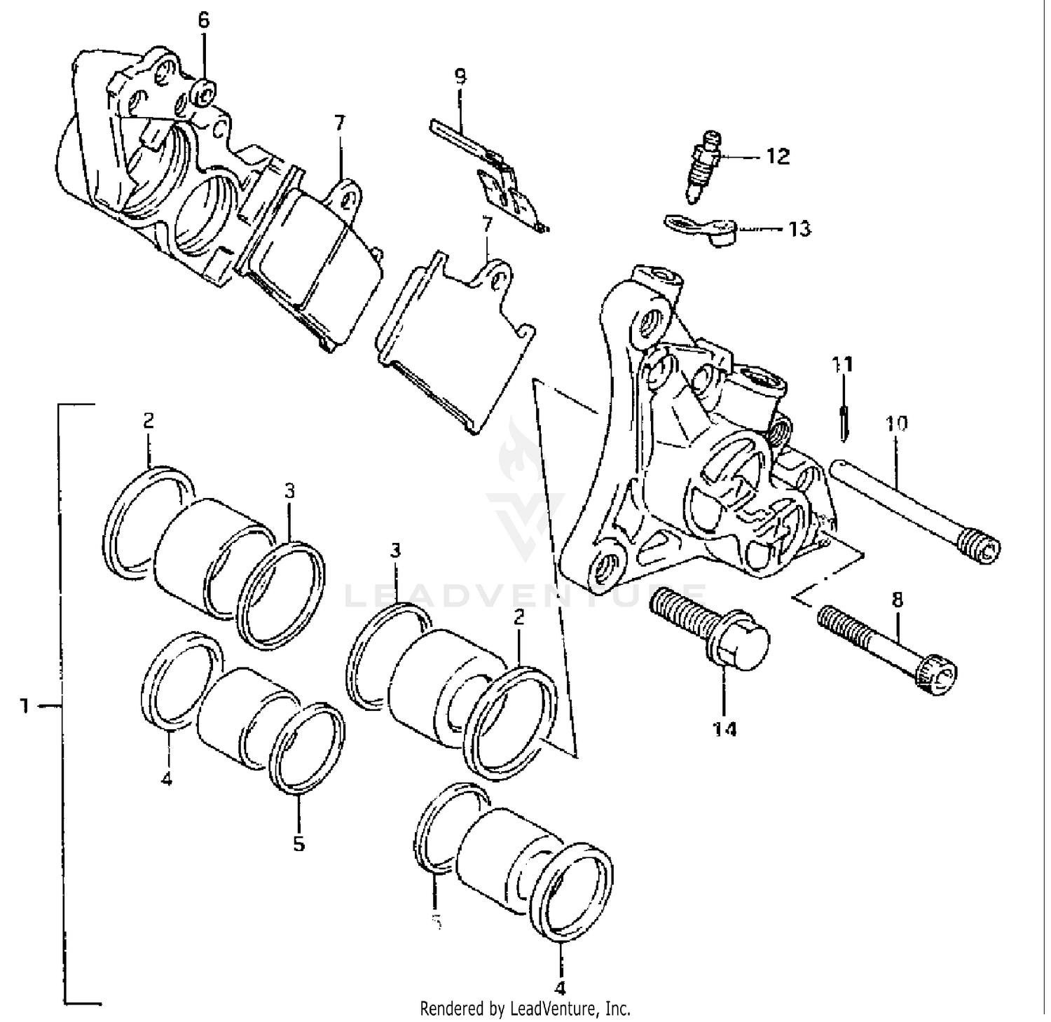 FRONT CALIPERS (MODEL P)