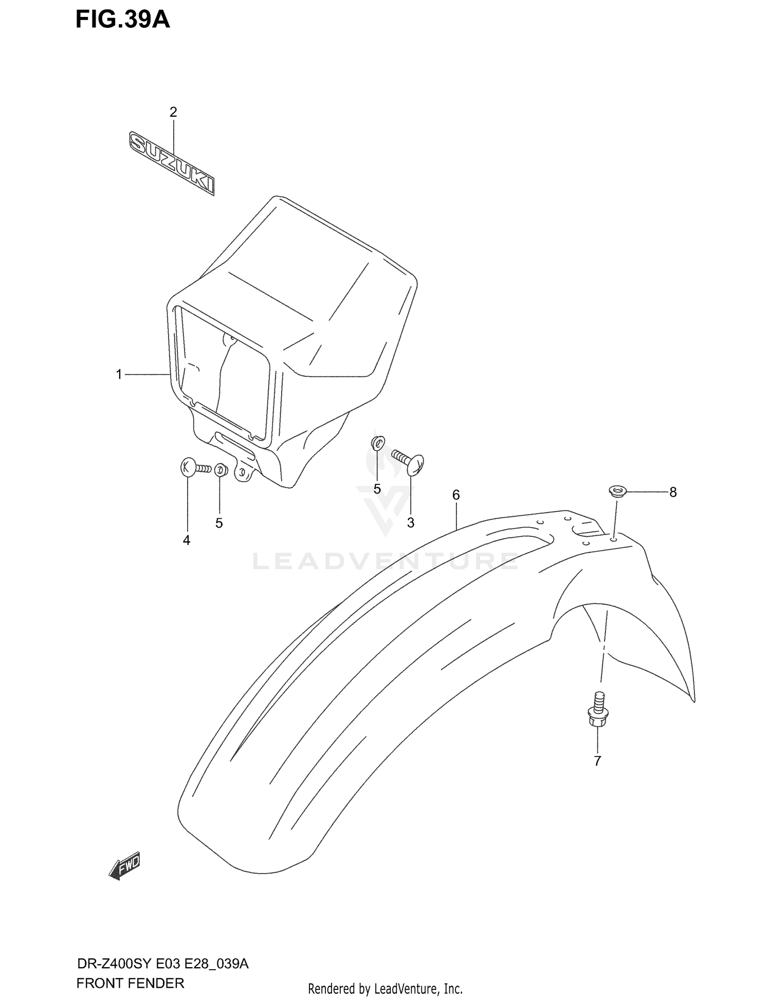 FRONT FENDER (MODEL K1)