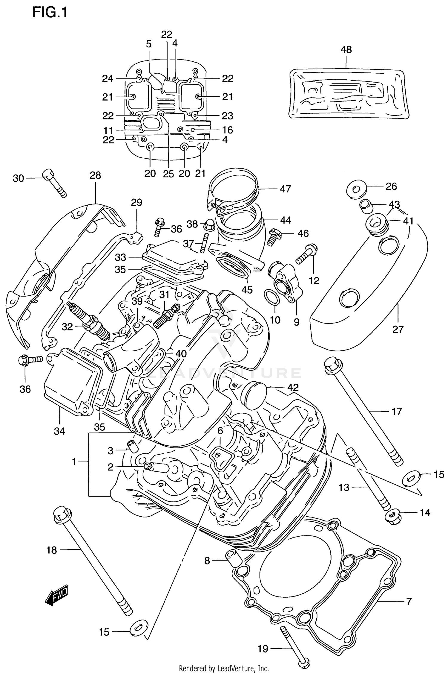 CYLINDER HEAD (FRONT)