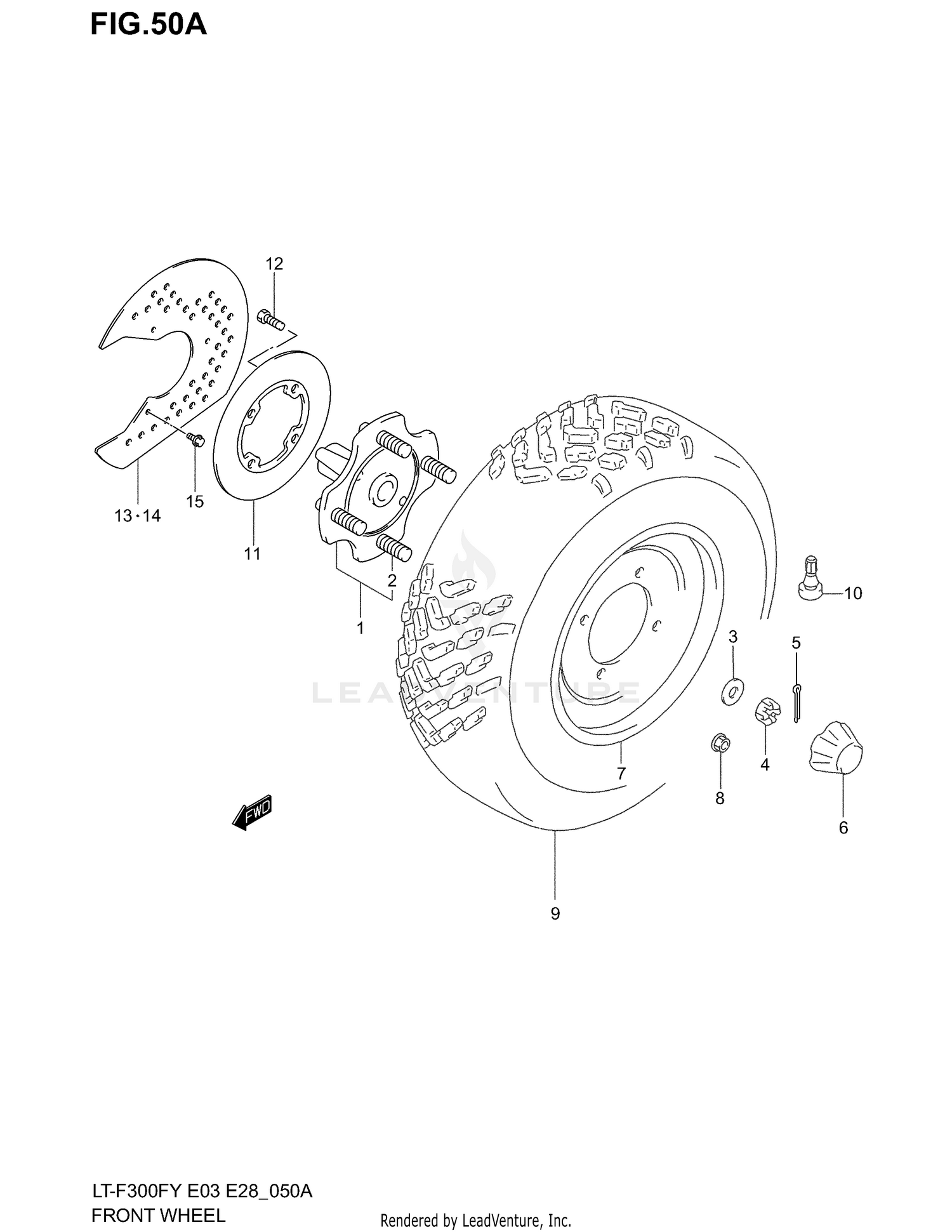 FRONT WHEEL (MODEL K2)