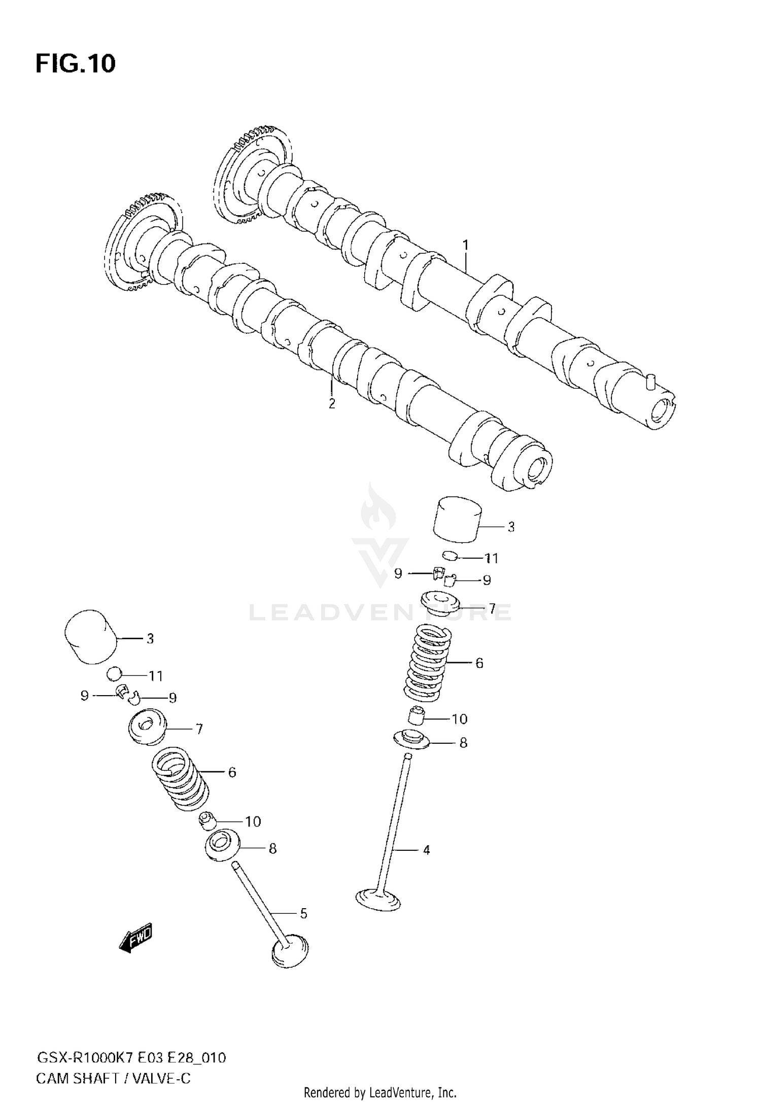 CAMSHAFT - VALVE