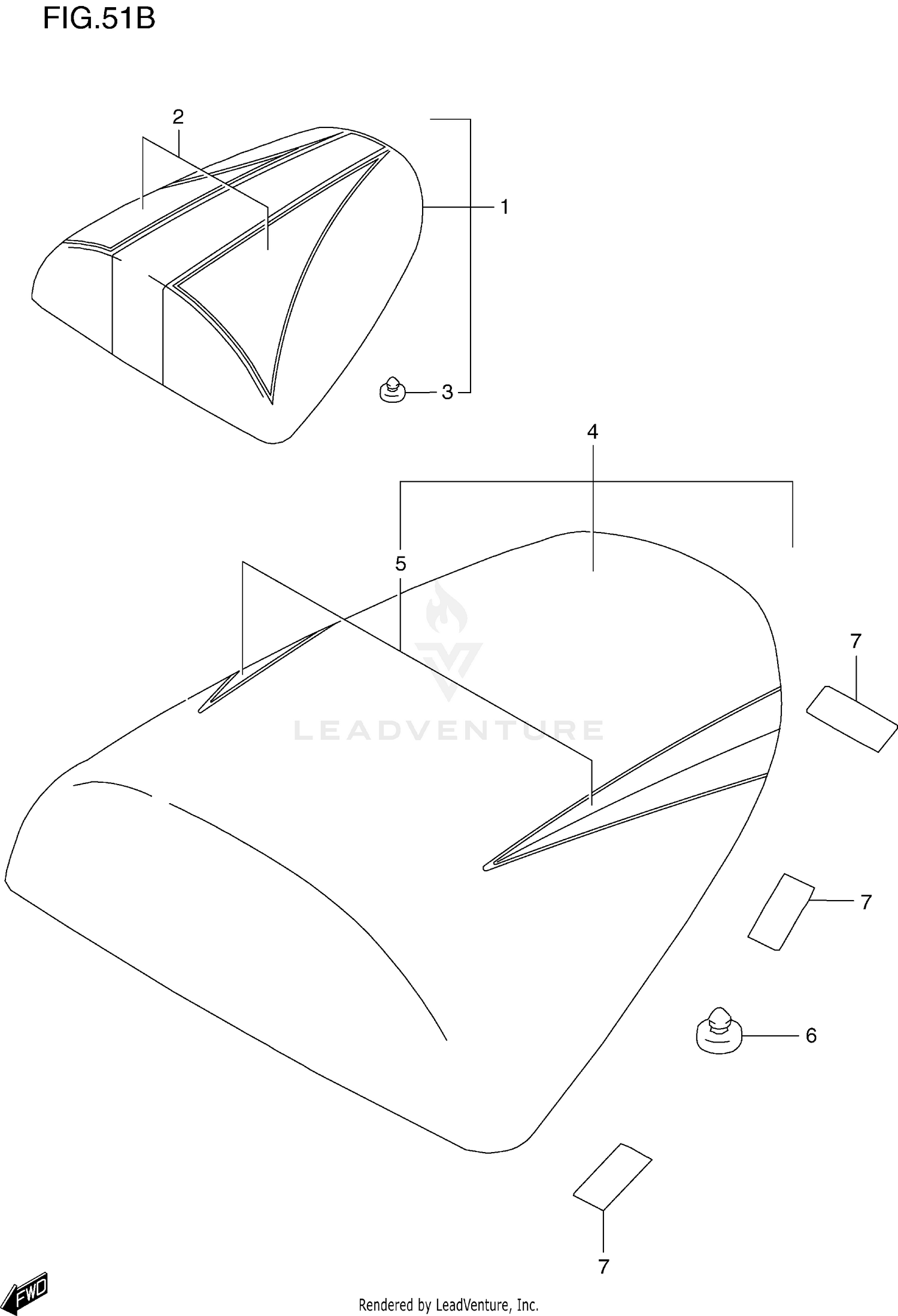SEAT TAIL BOX (MODEL X)