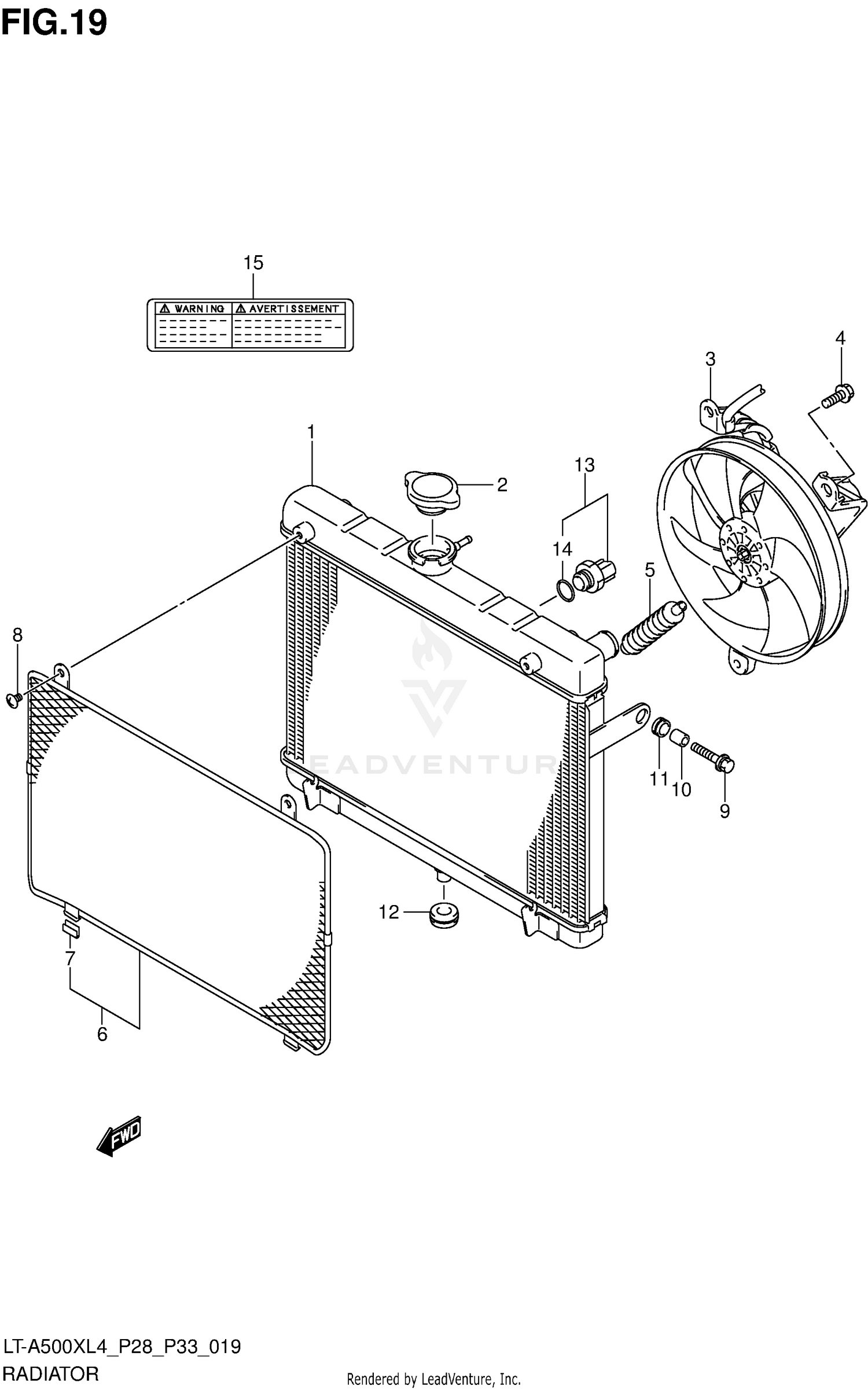 RADIATOR (LT-A500XL4 P28)