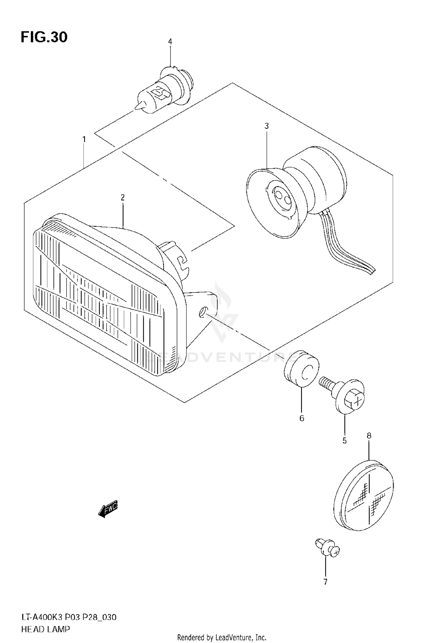 HEADLAMP (MODEL K3/K4)