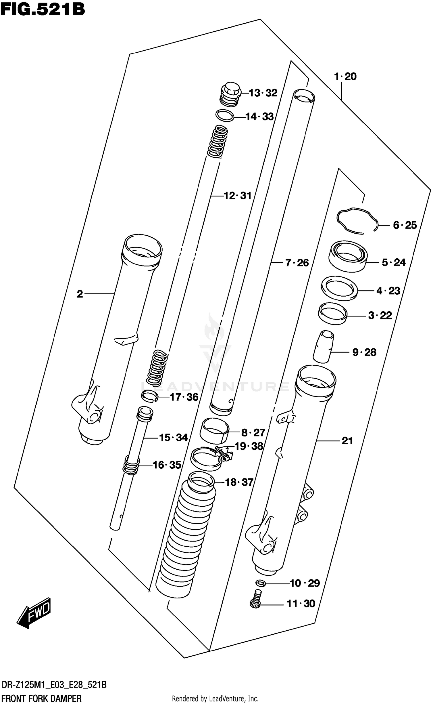 FRONT FORK DAMPER (DR-Z125L:E03)