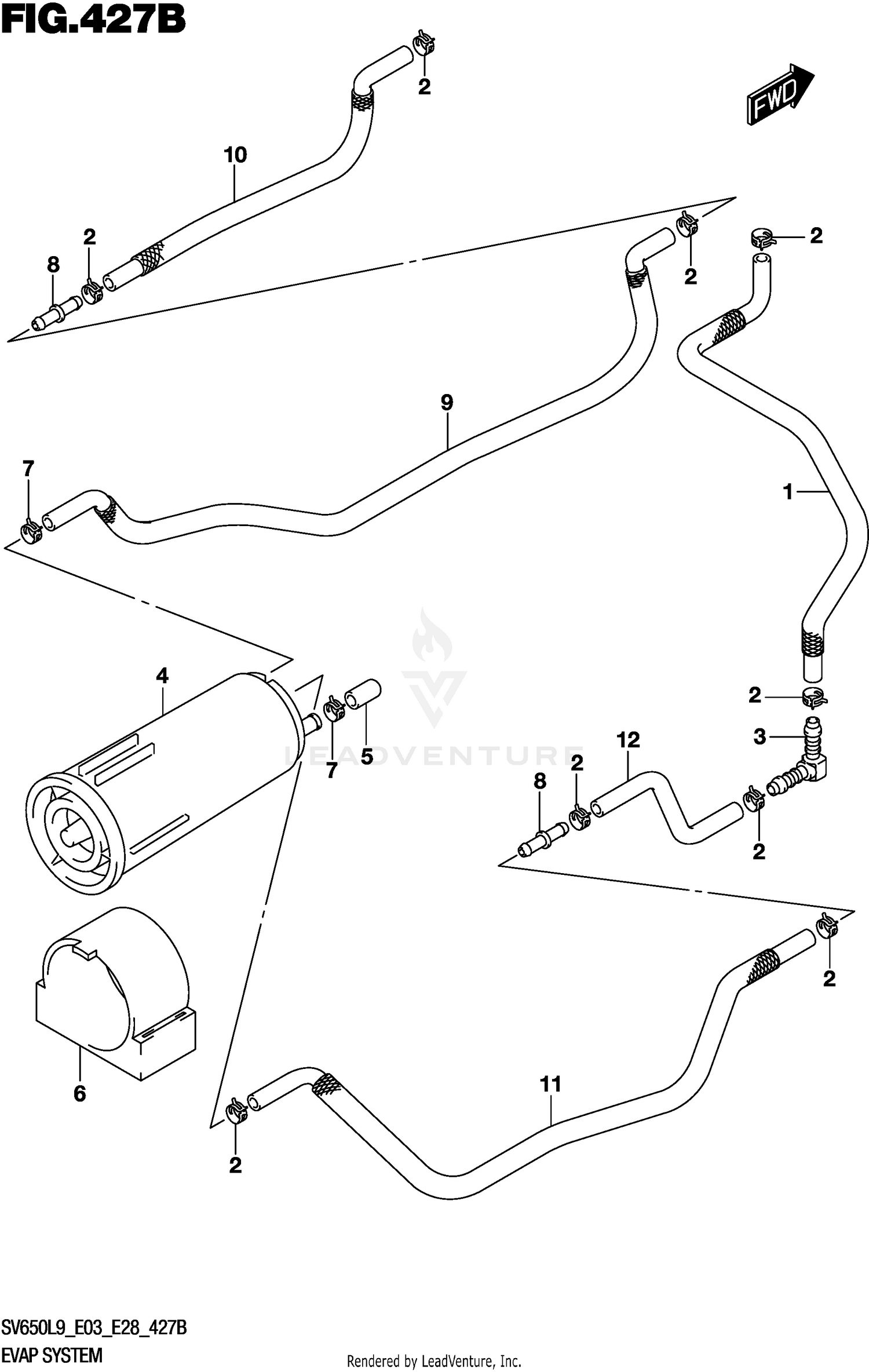 EVAP SYSTEM (SV650AL9 E33)