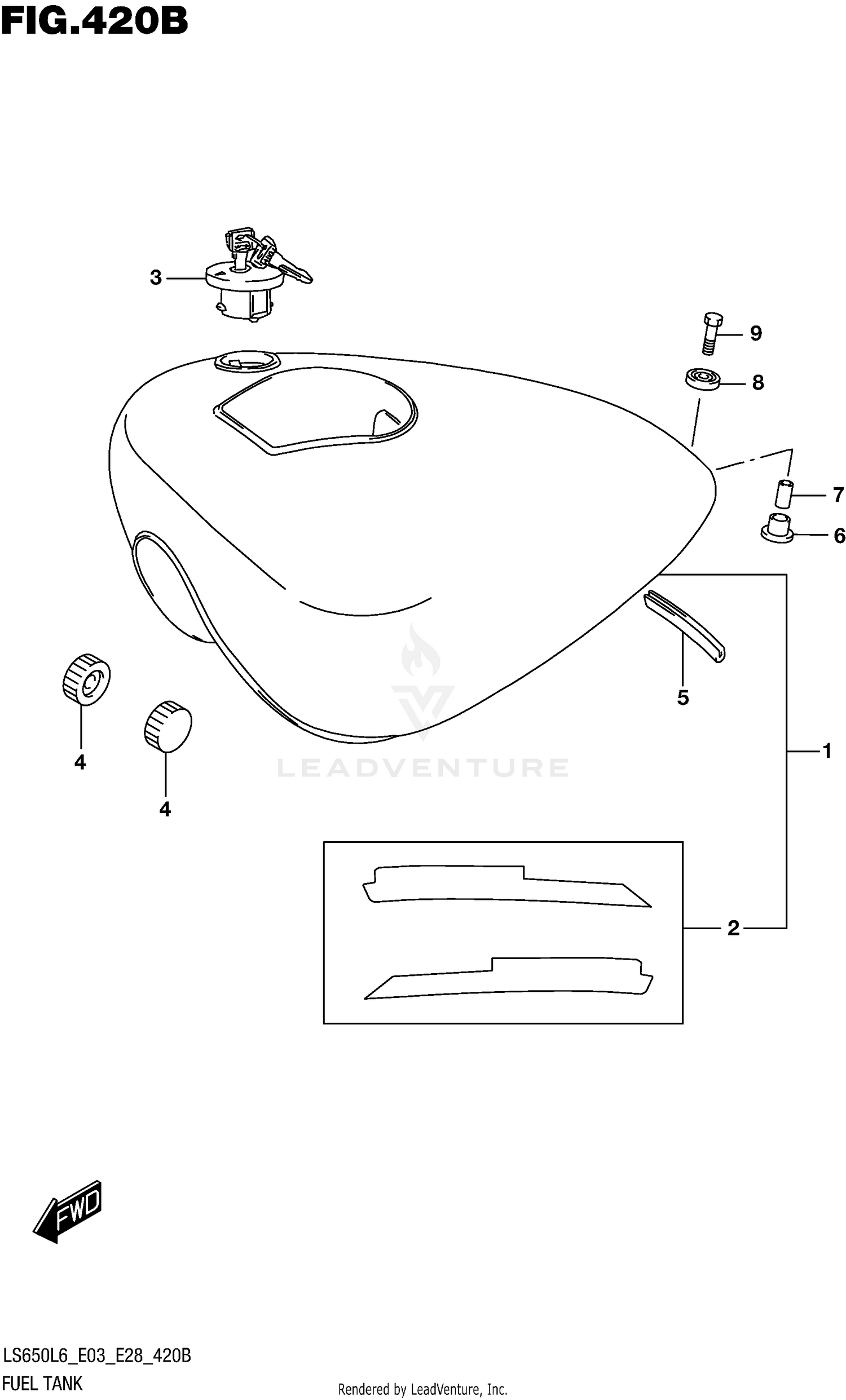 FUEL TANK (LS650L6 E28)