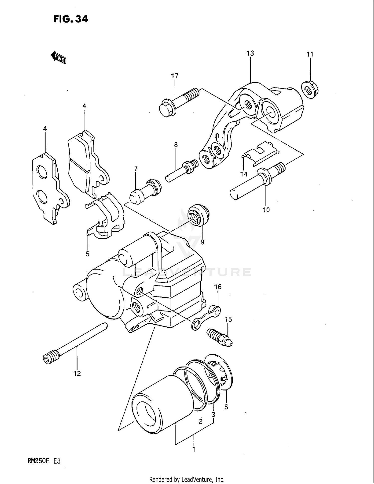 FRONT CALIPER (MODEL F)