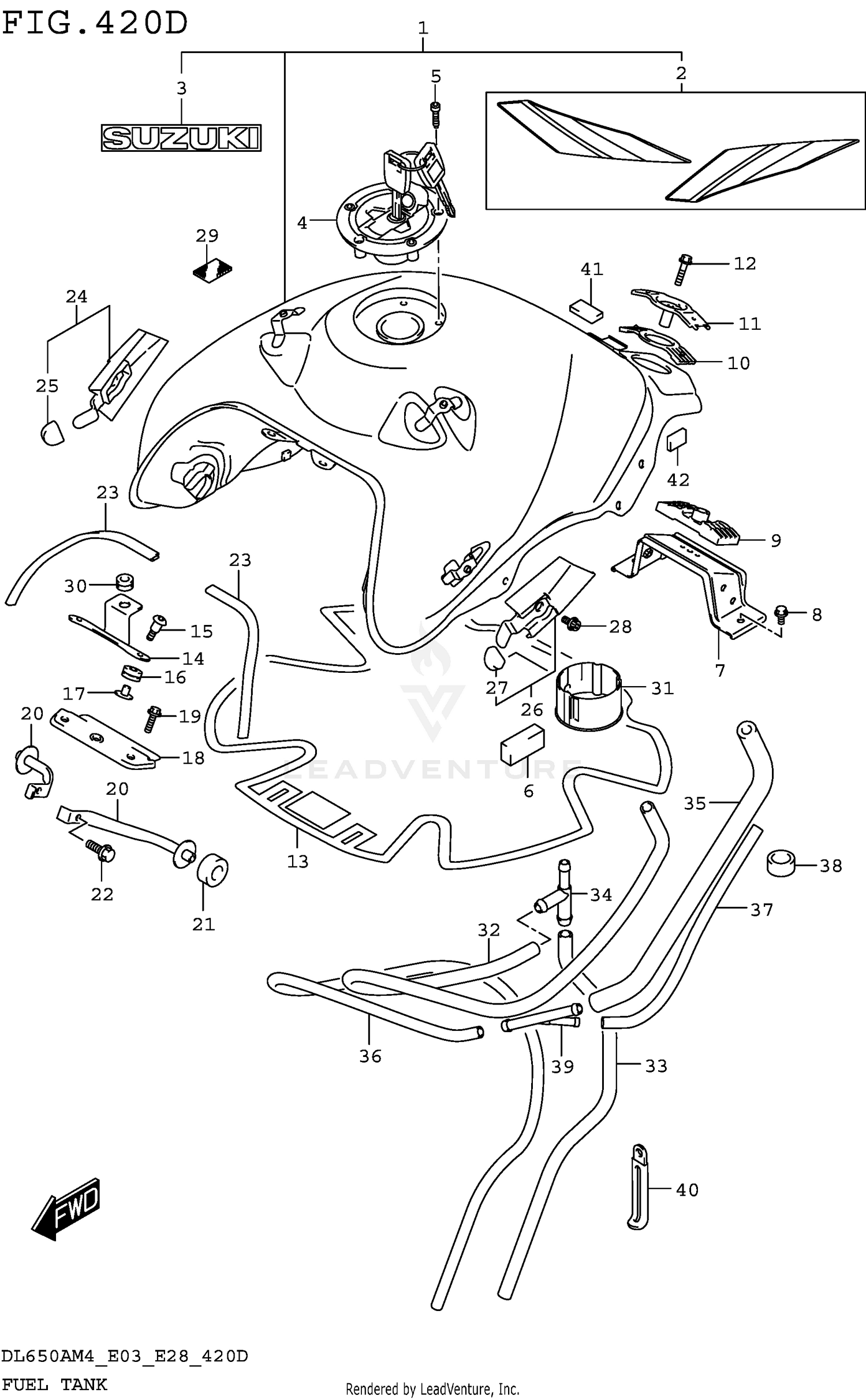 FUEL TANK (DL650XAM4 E03)
