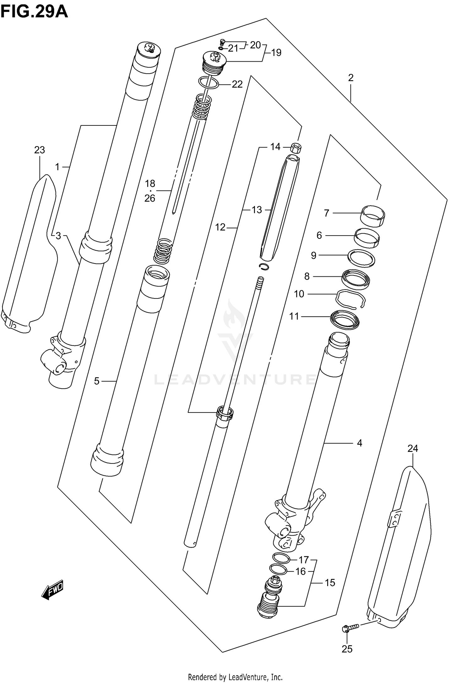 FRONT FORK DAMPER (MODEL K5/K6)