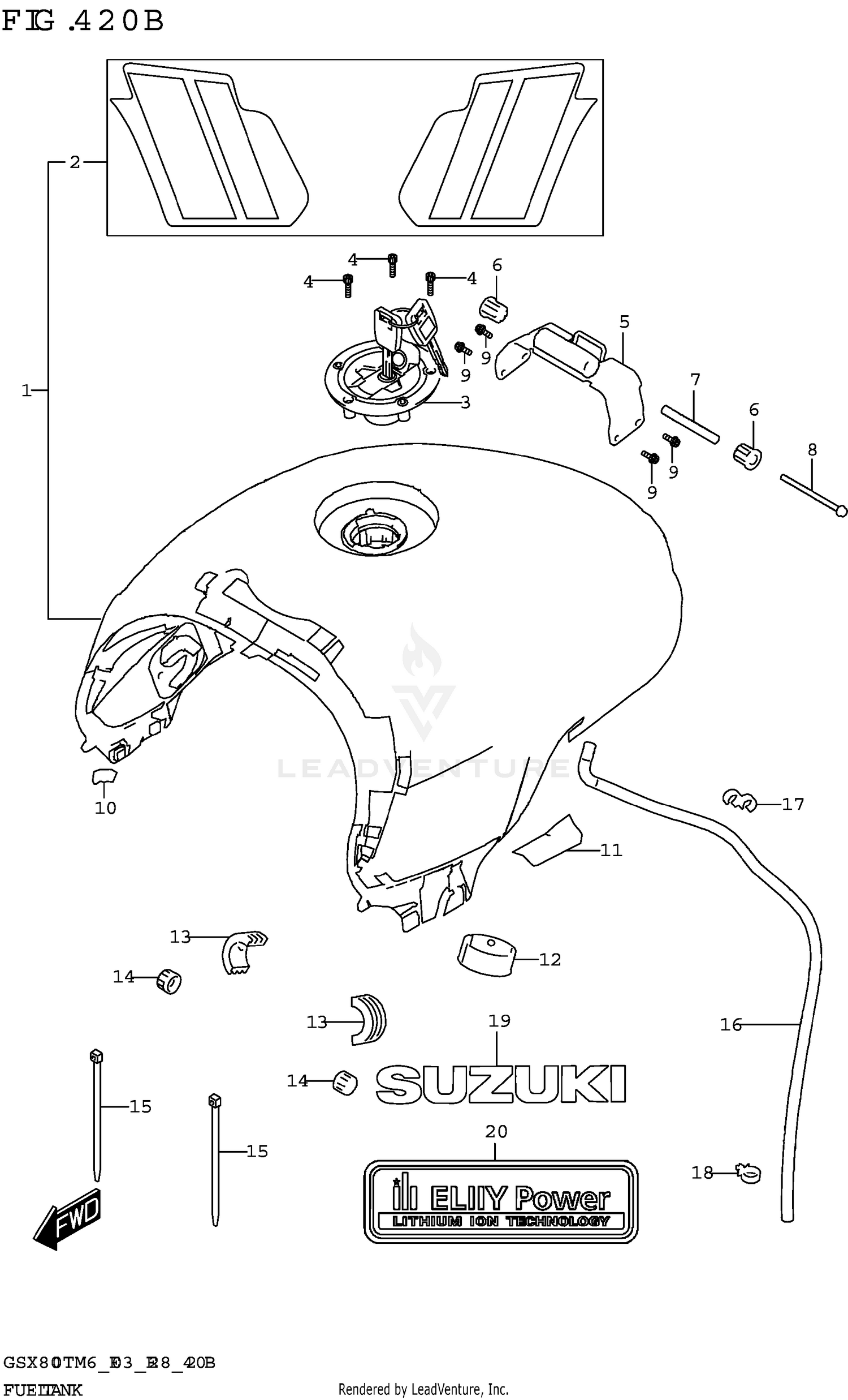 FUEL TANK (GSX800TTRQB)