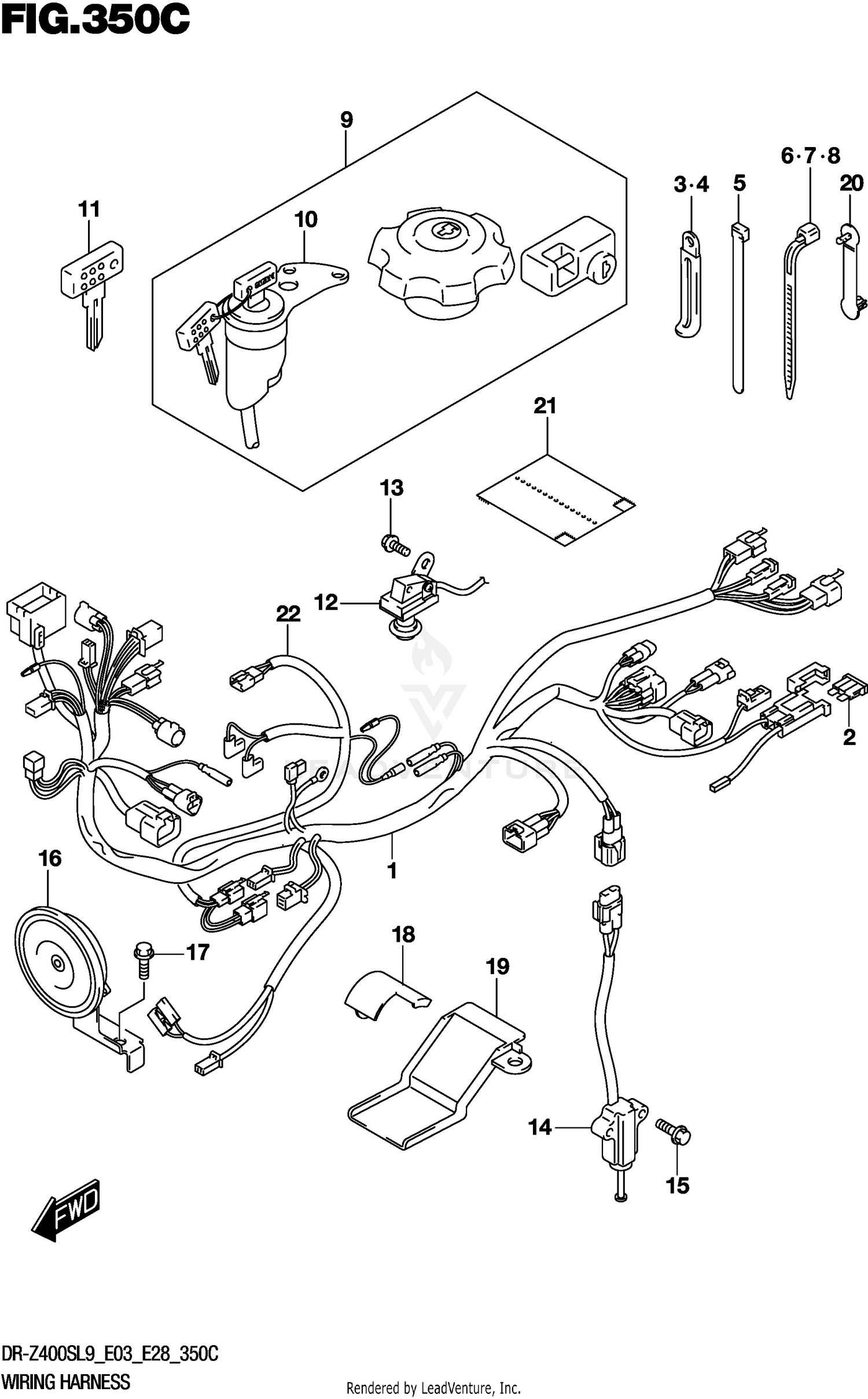 WIRING HARNESS (DR-Z400SL9 E33)