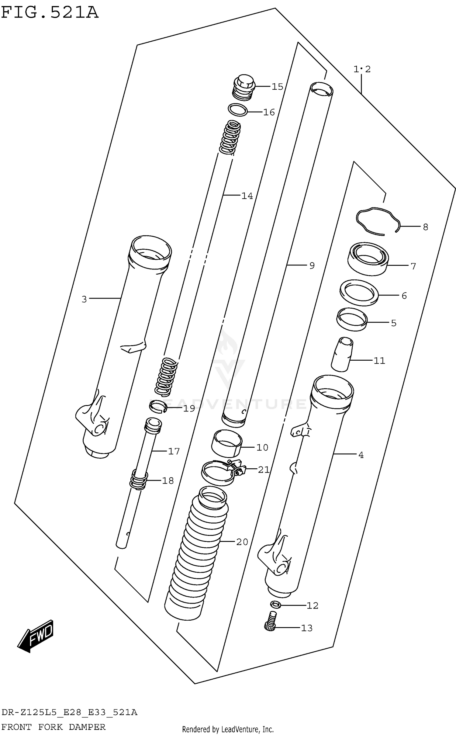 FRONT FORK DAMPER (DR-Z125L5 E28)