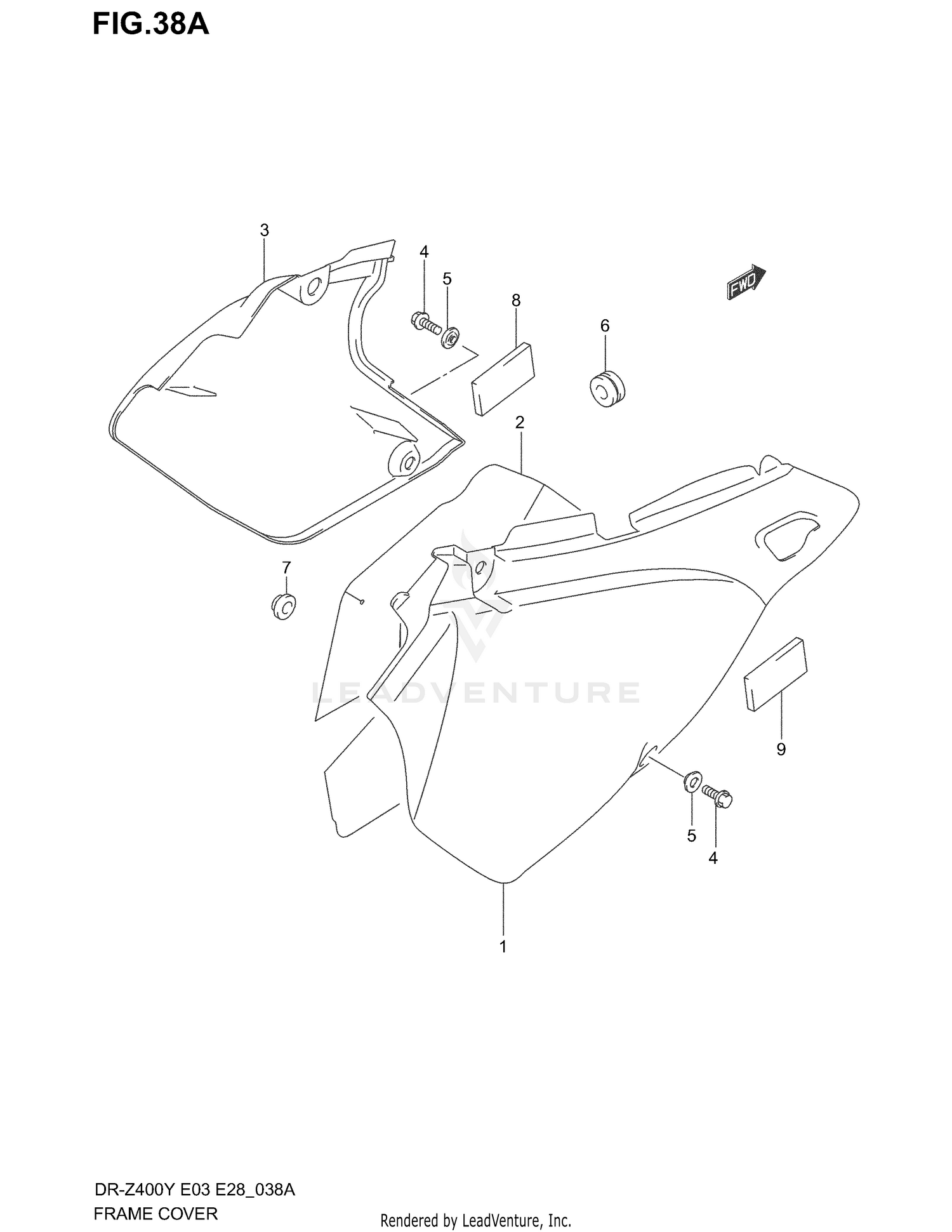 FRAME COVER (MODEL K3/K4)