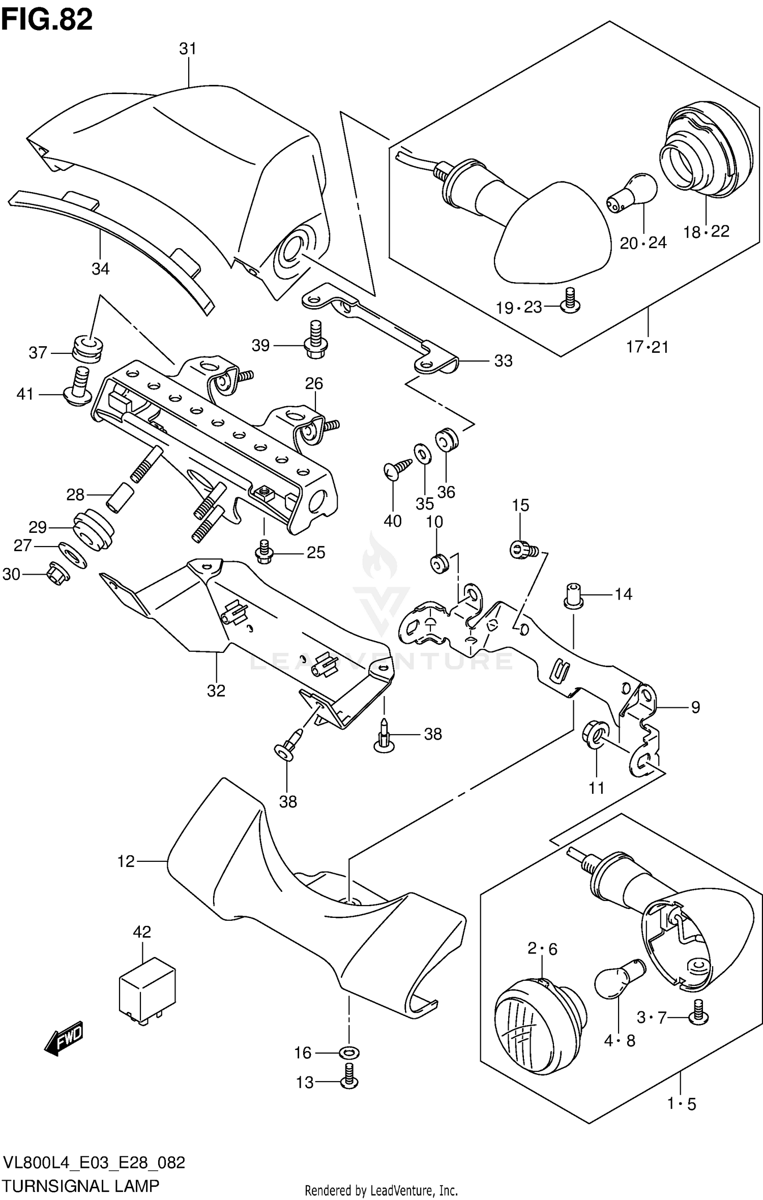 TURNSIGNAL LAMP (VL800CL4 E03)
