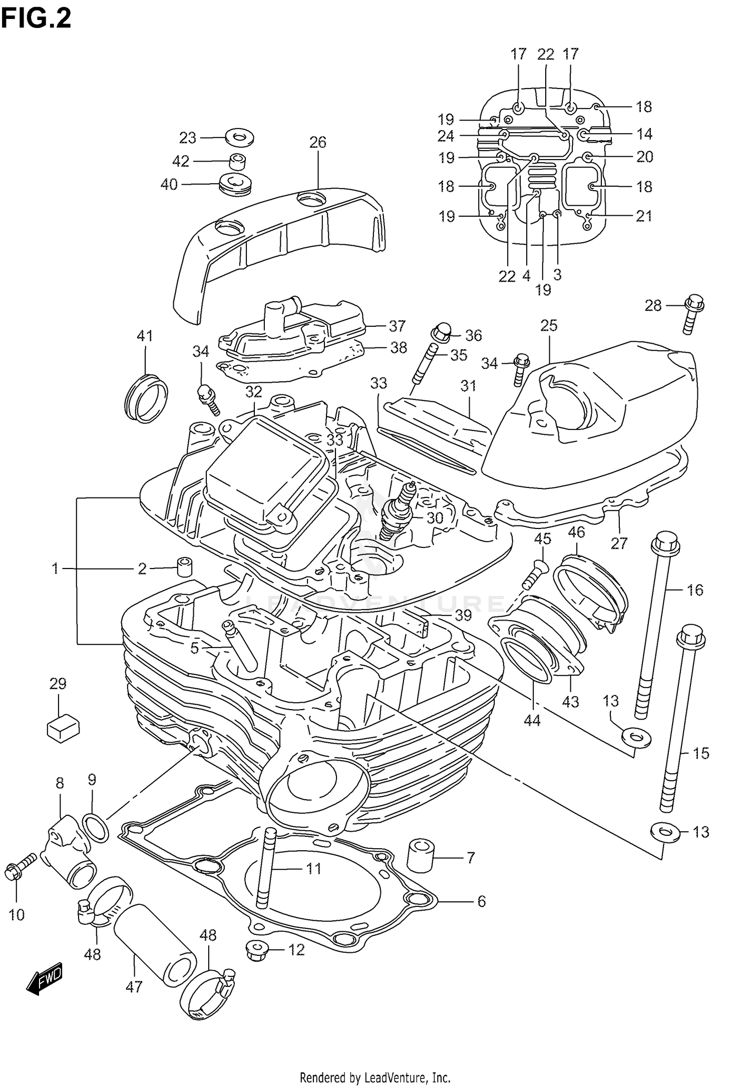 CYLINDER HEAD (REAR)