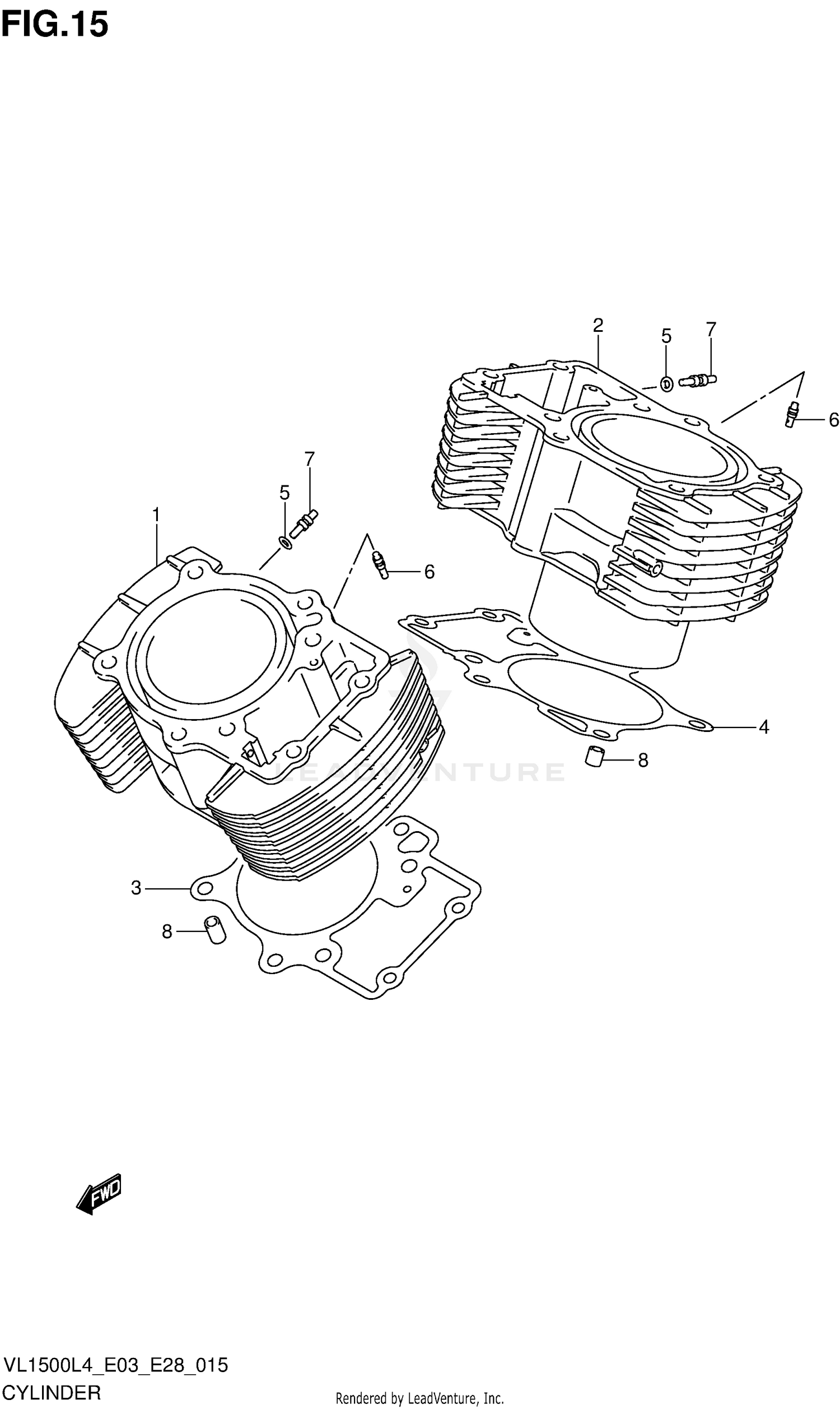 CYLINDER (VL1500L4 E28)