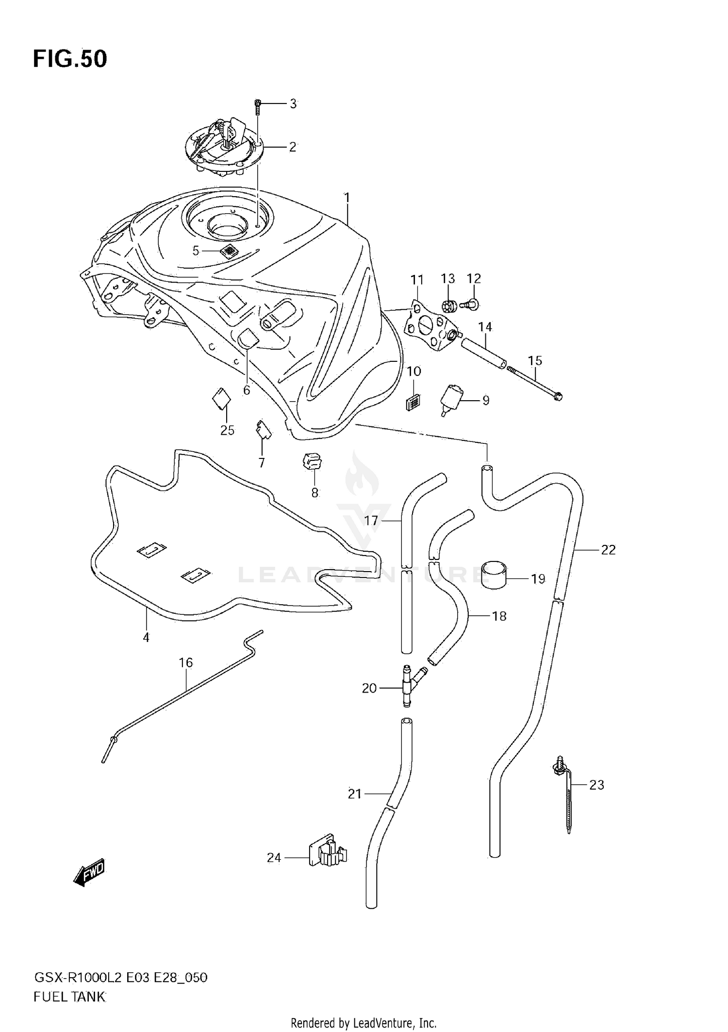 FUEL TANK (GSX-R1000 L2 E28)