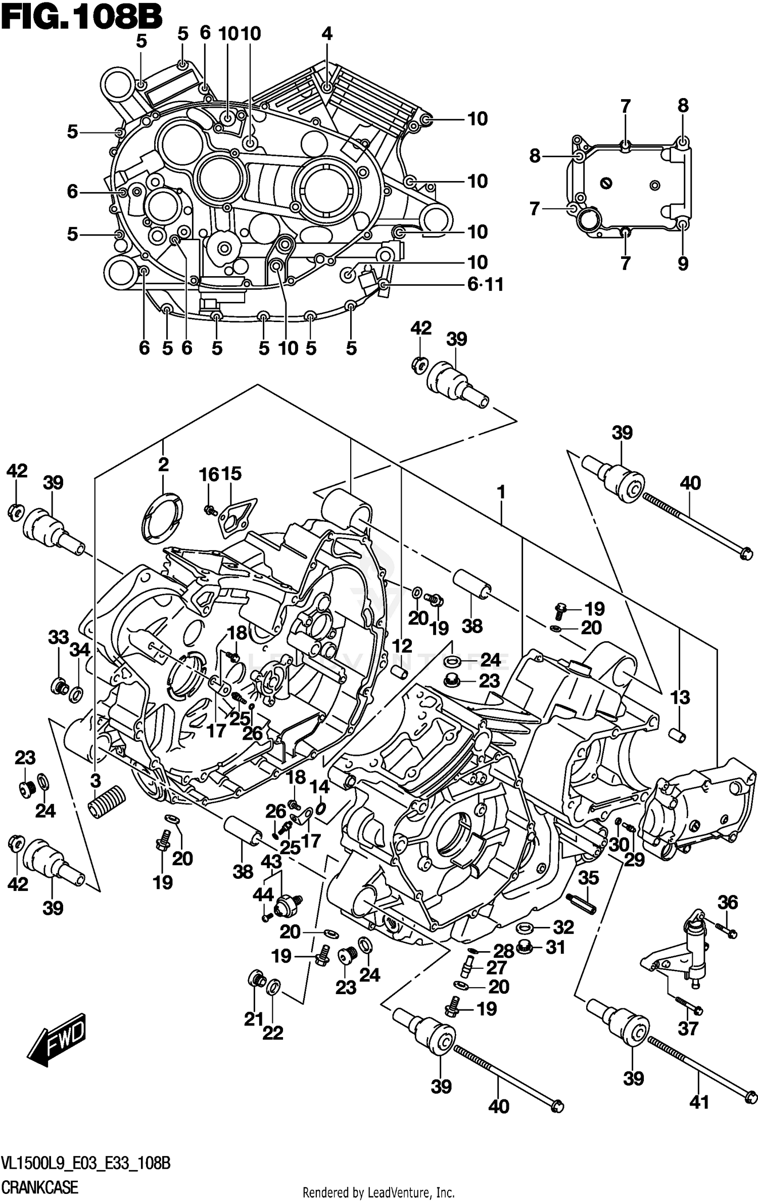 CRANKCASE (VL1500BL9 E33)