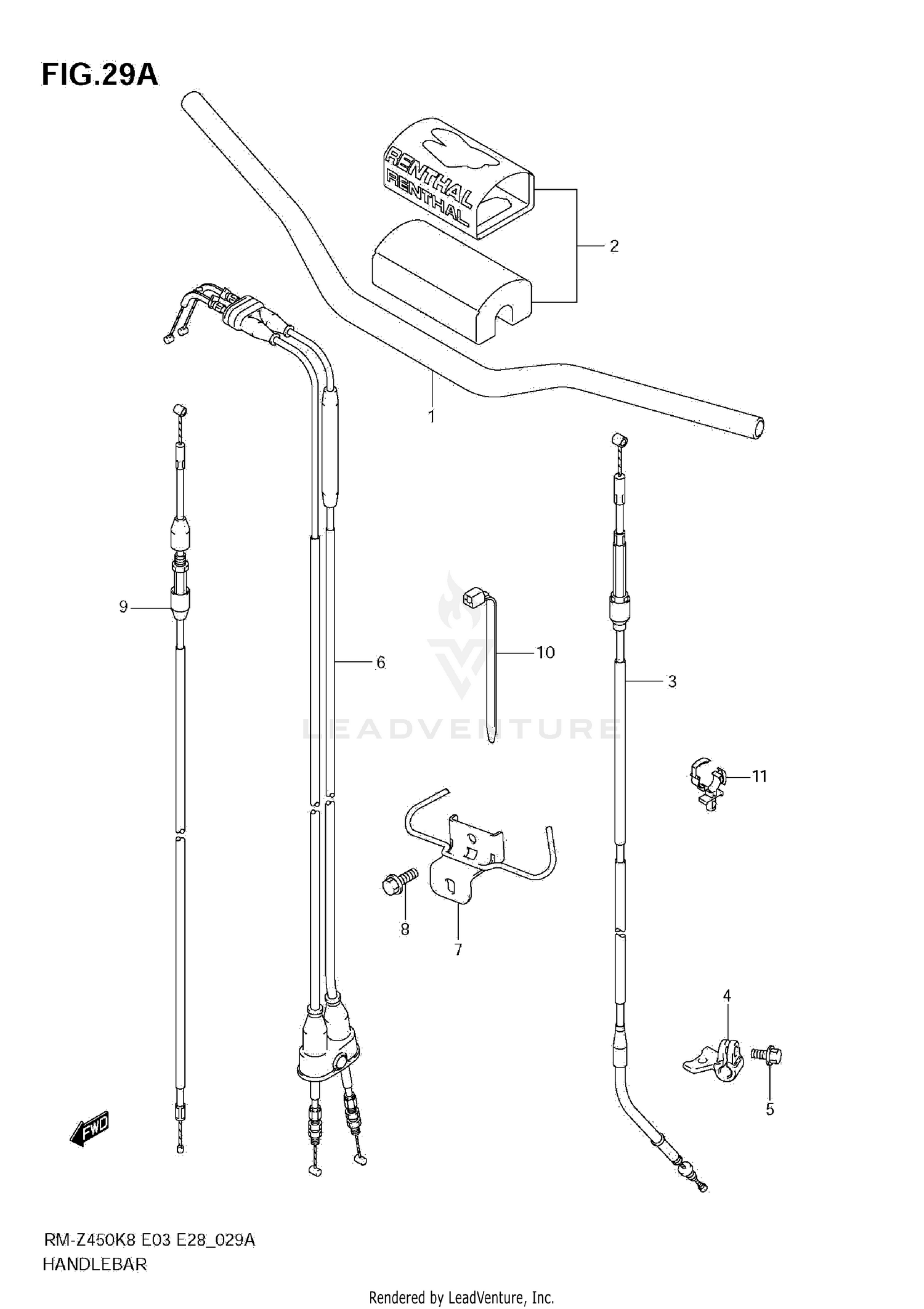 HANDLEBAR (RM-Z450 L1)