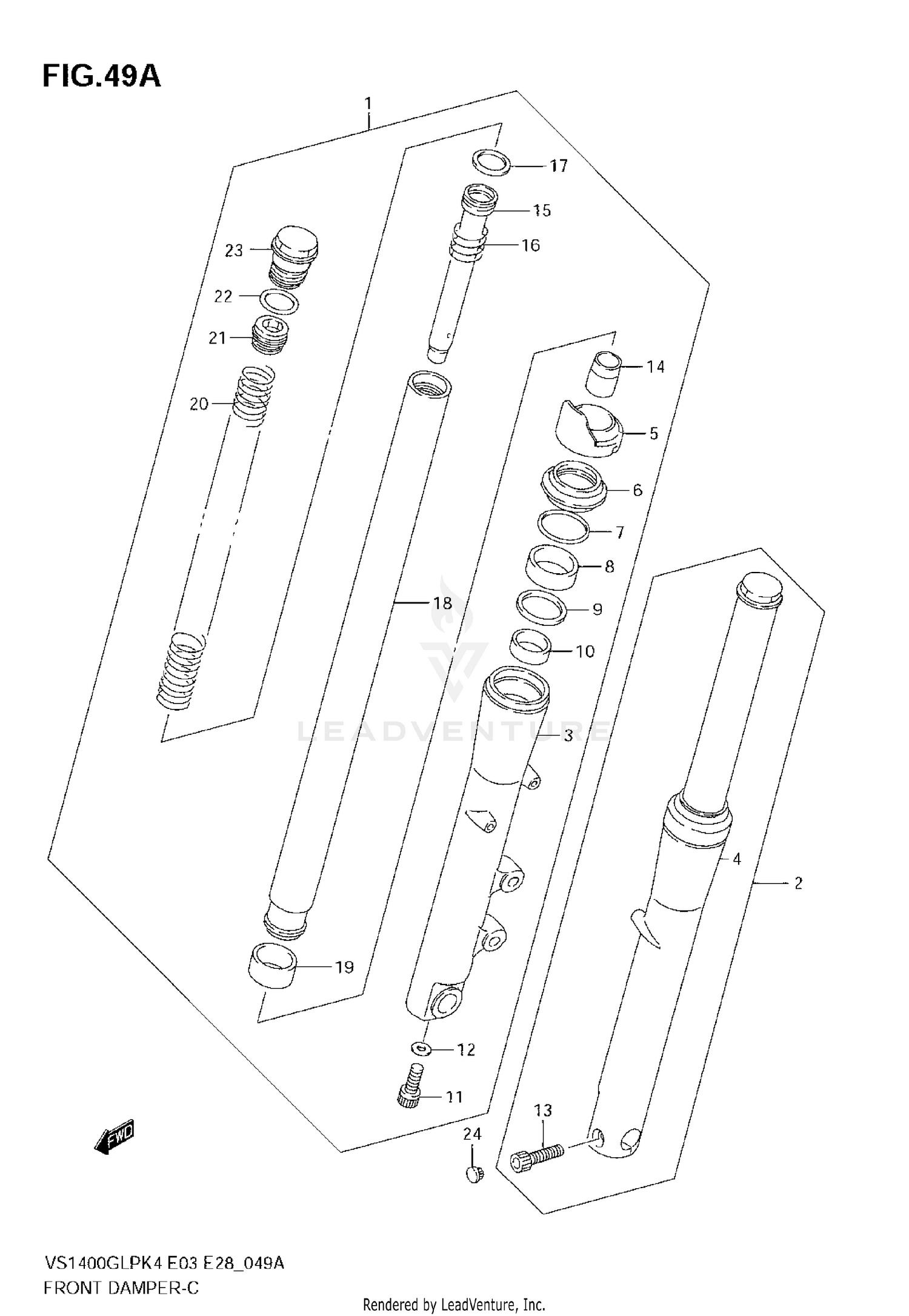 FRONT DAMPER (MODEL K5/K6/K7/K8)