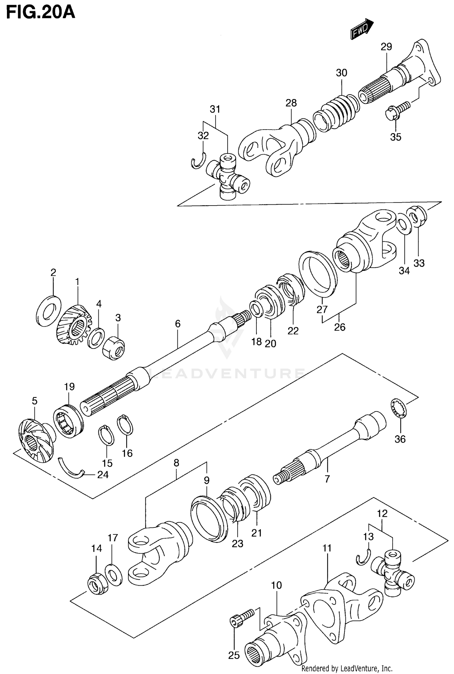 SECONDARY DRIVE (MODEL K1)