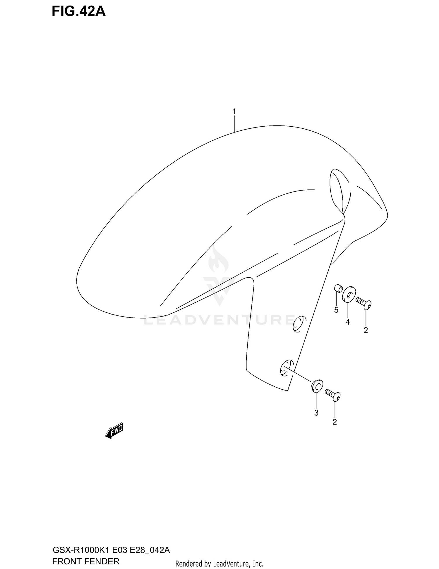 FRONT FENDER (MODEL K2)