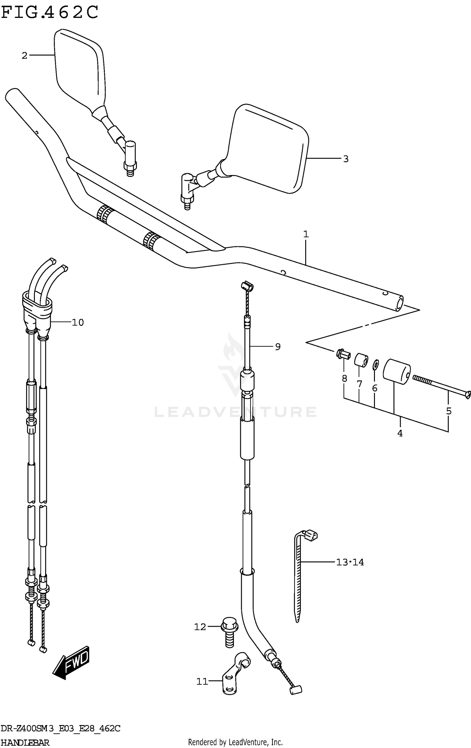 HANDLEBAR (DR-Z400SM3 E33)
