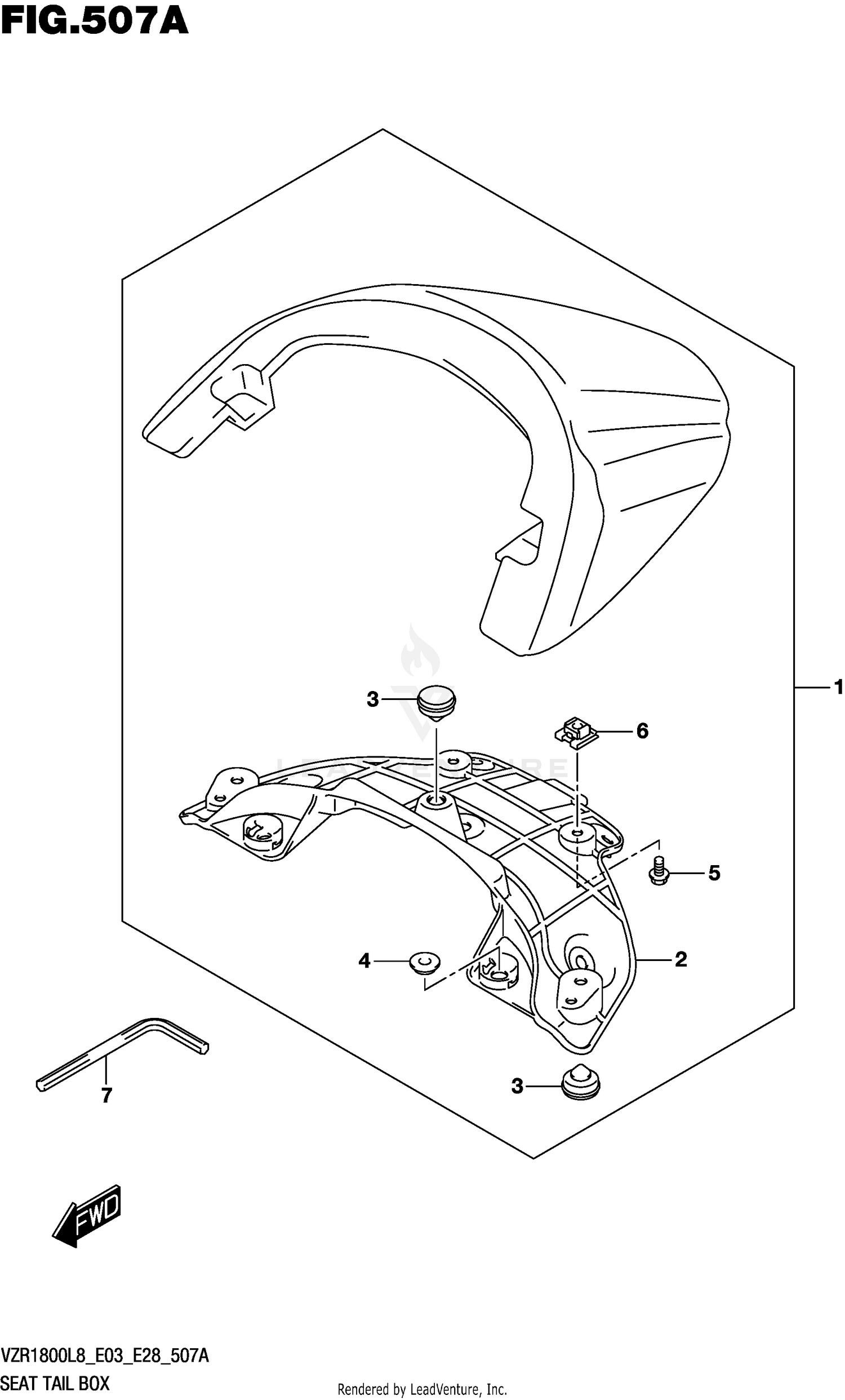 SEAT TAIL BOX (VZR1800L8 E28)