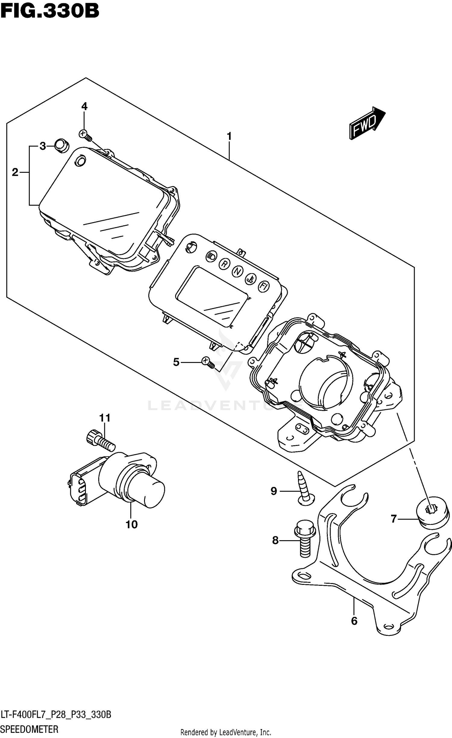 SPEEDOMETER (LT-F400FL7 P33)