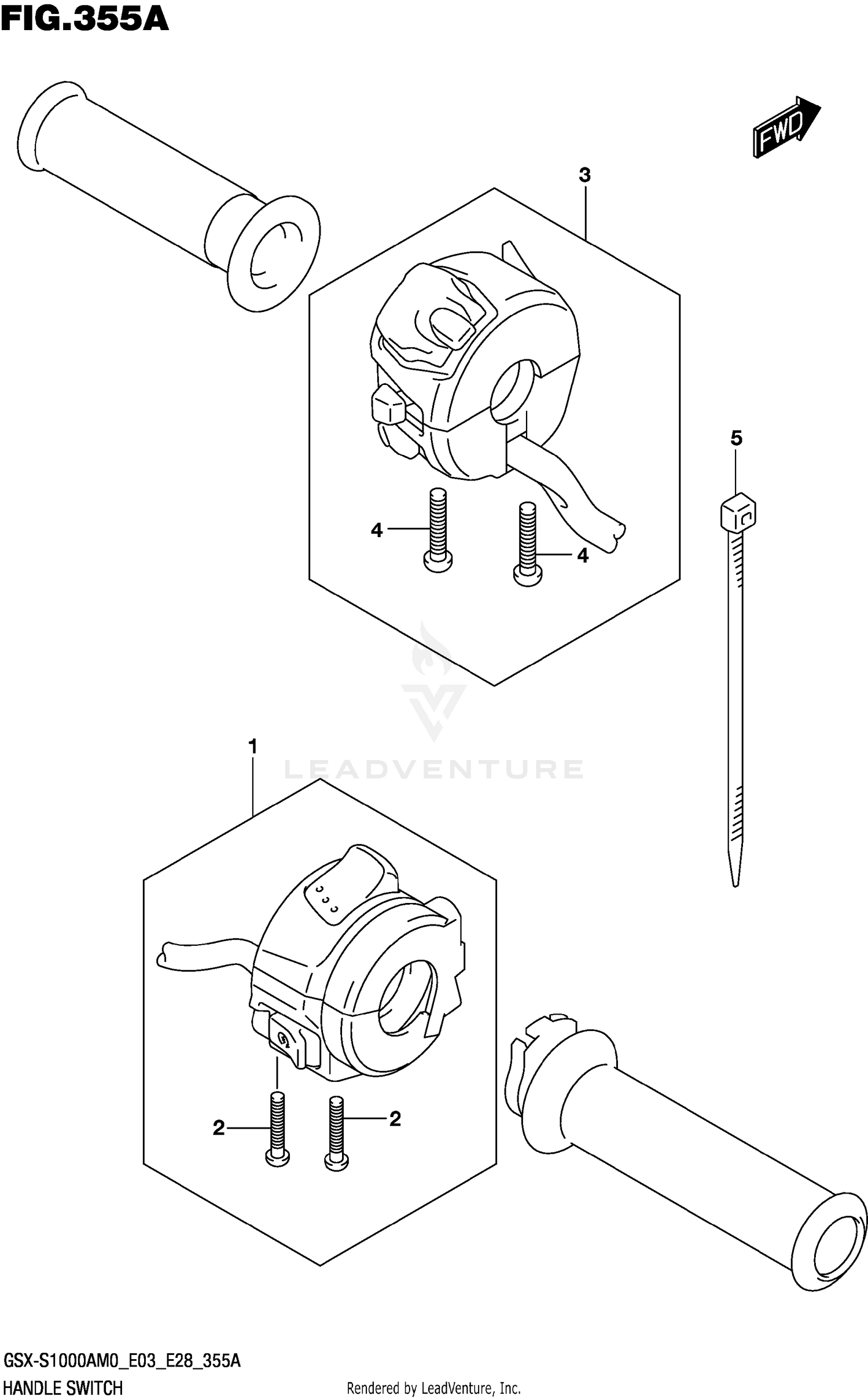 HANDLE SWITCH (E03,E33)