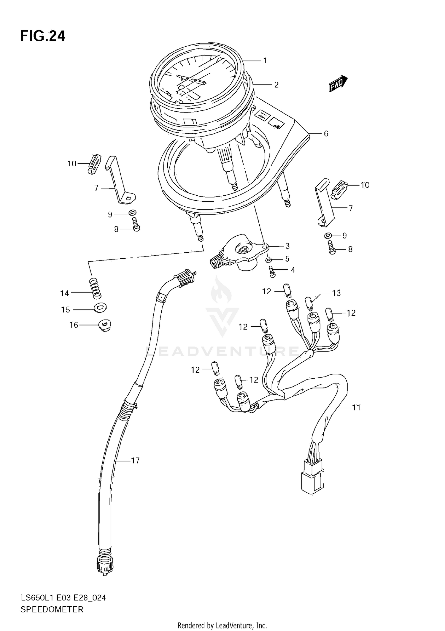 SPEEDOMETER (LS650L1 E3)