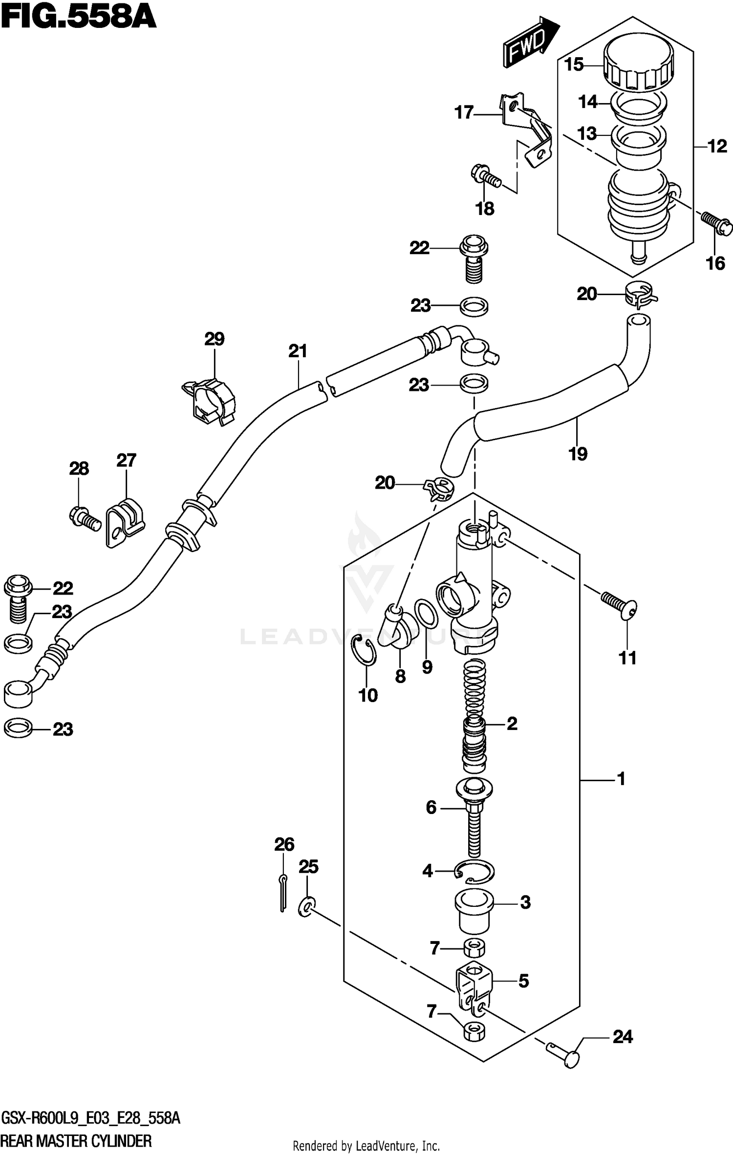 REAR MASTER CYLINDER