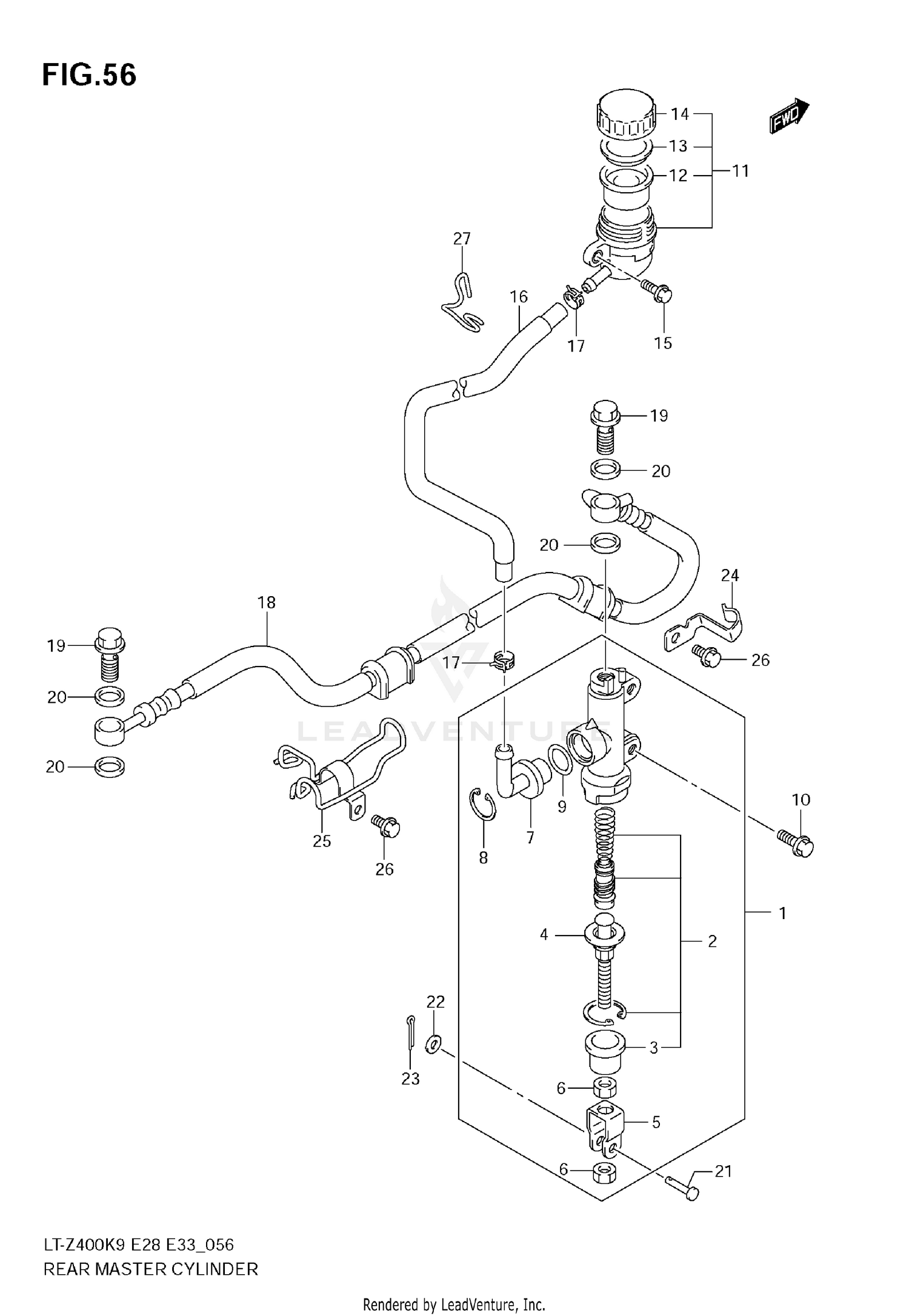 REAR MASTER CYLINDER