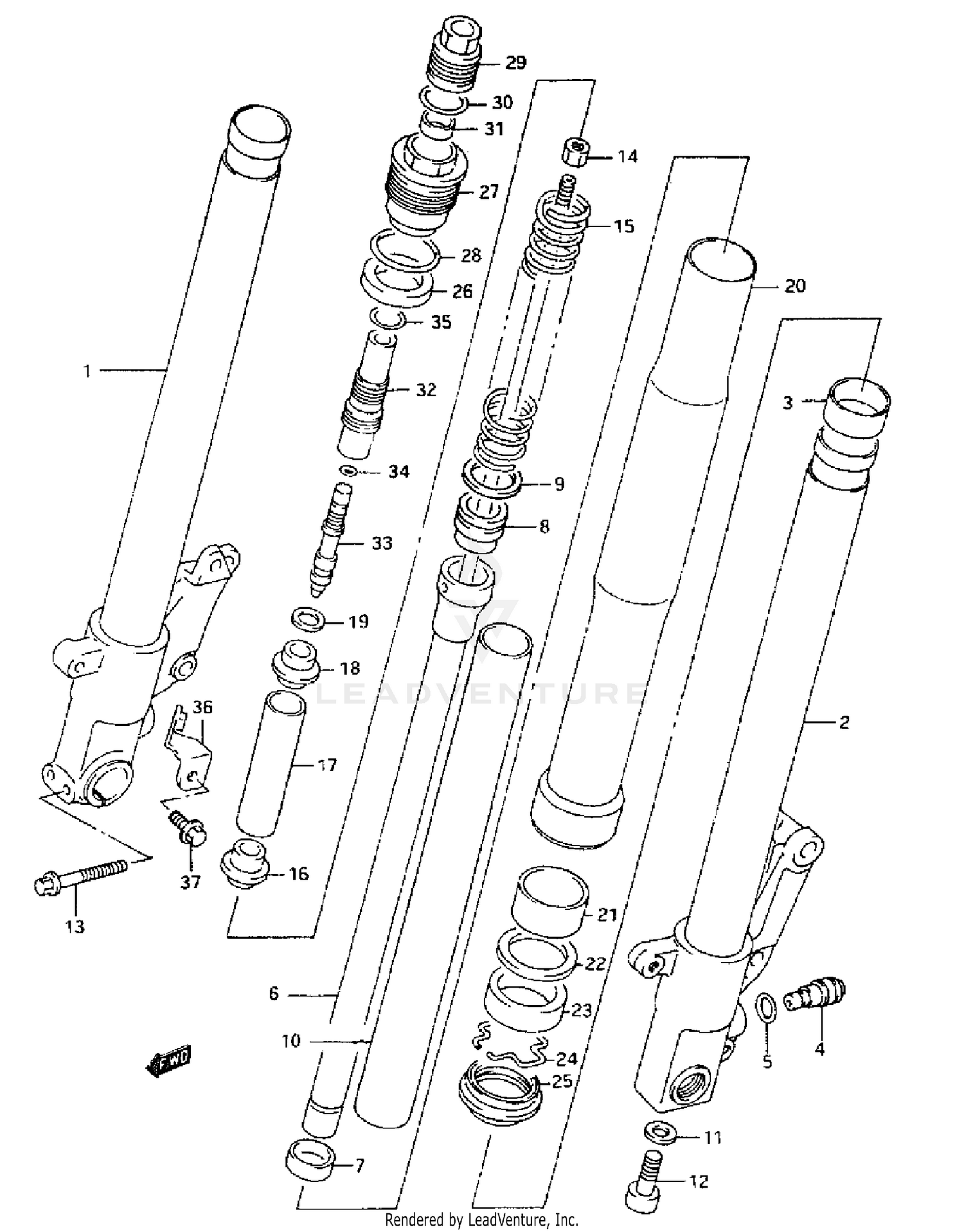 FRONT DAMPER (MODEL P)
