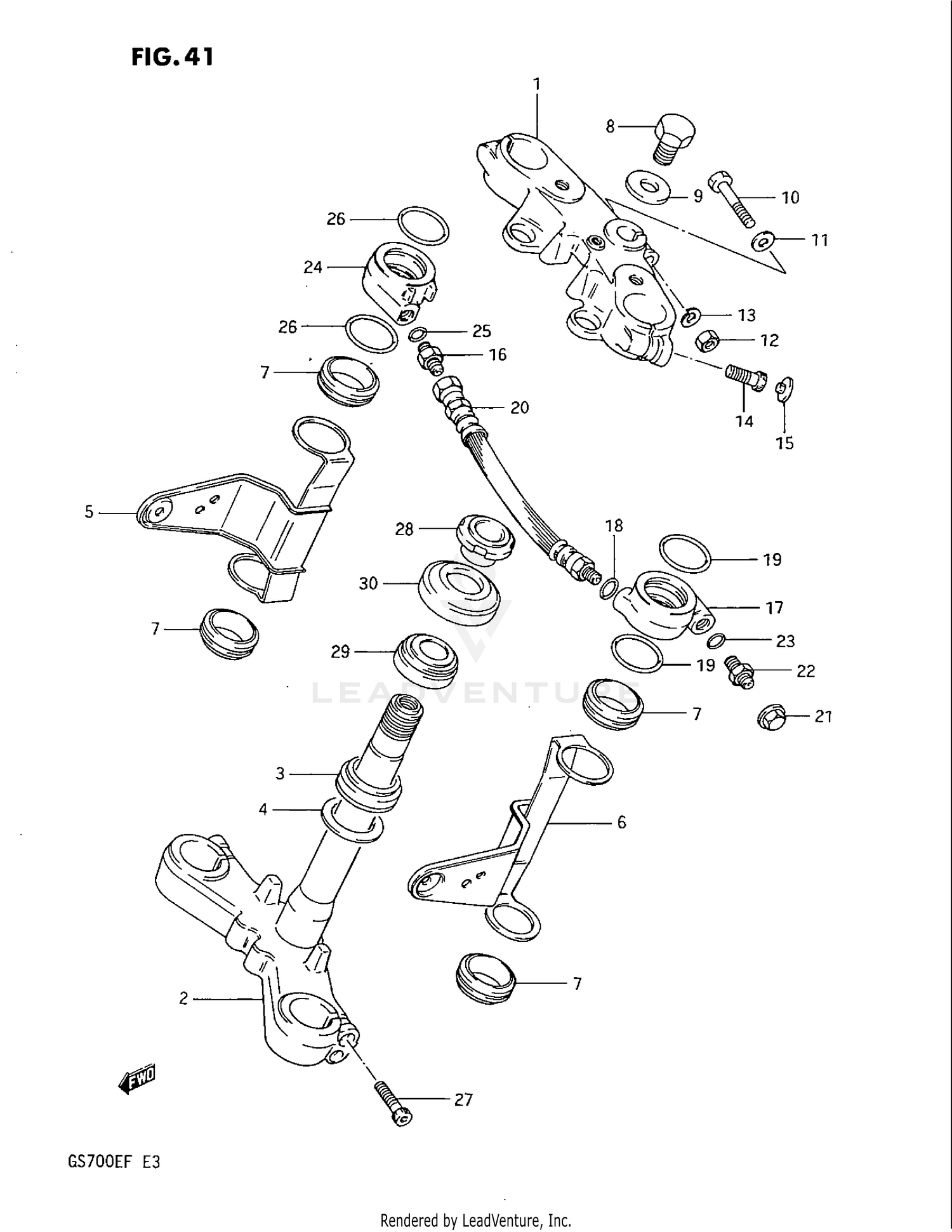 STEERING STEM (GS700EF)
