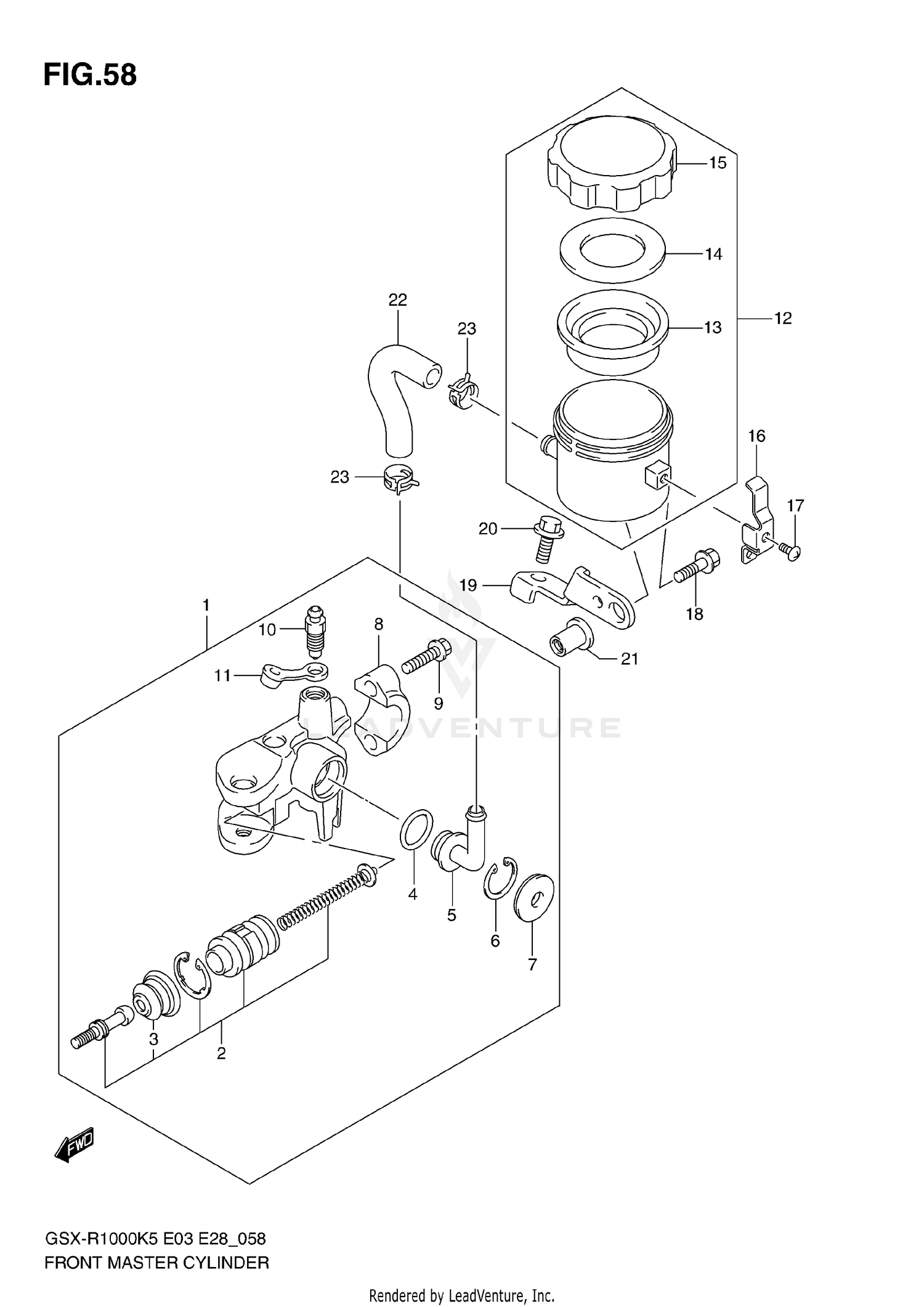 FRONT MASTER CYLINDER