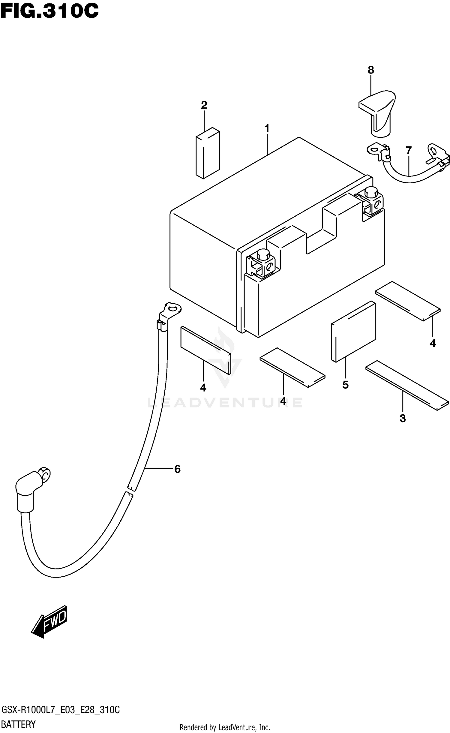 BATTERY (GSX-R1000L7 E33)