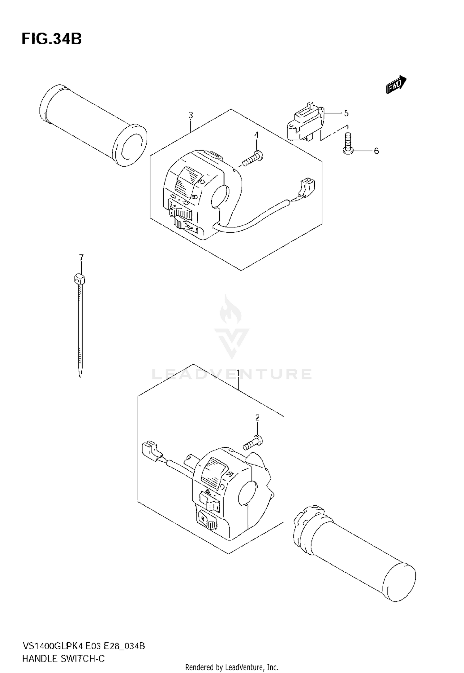 HANDLE SWITCH (VS1400K6/K7/K8)