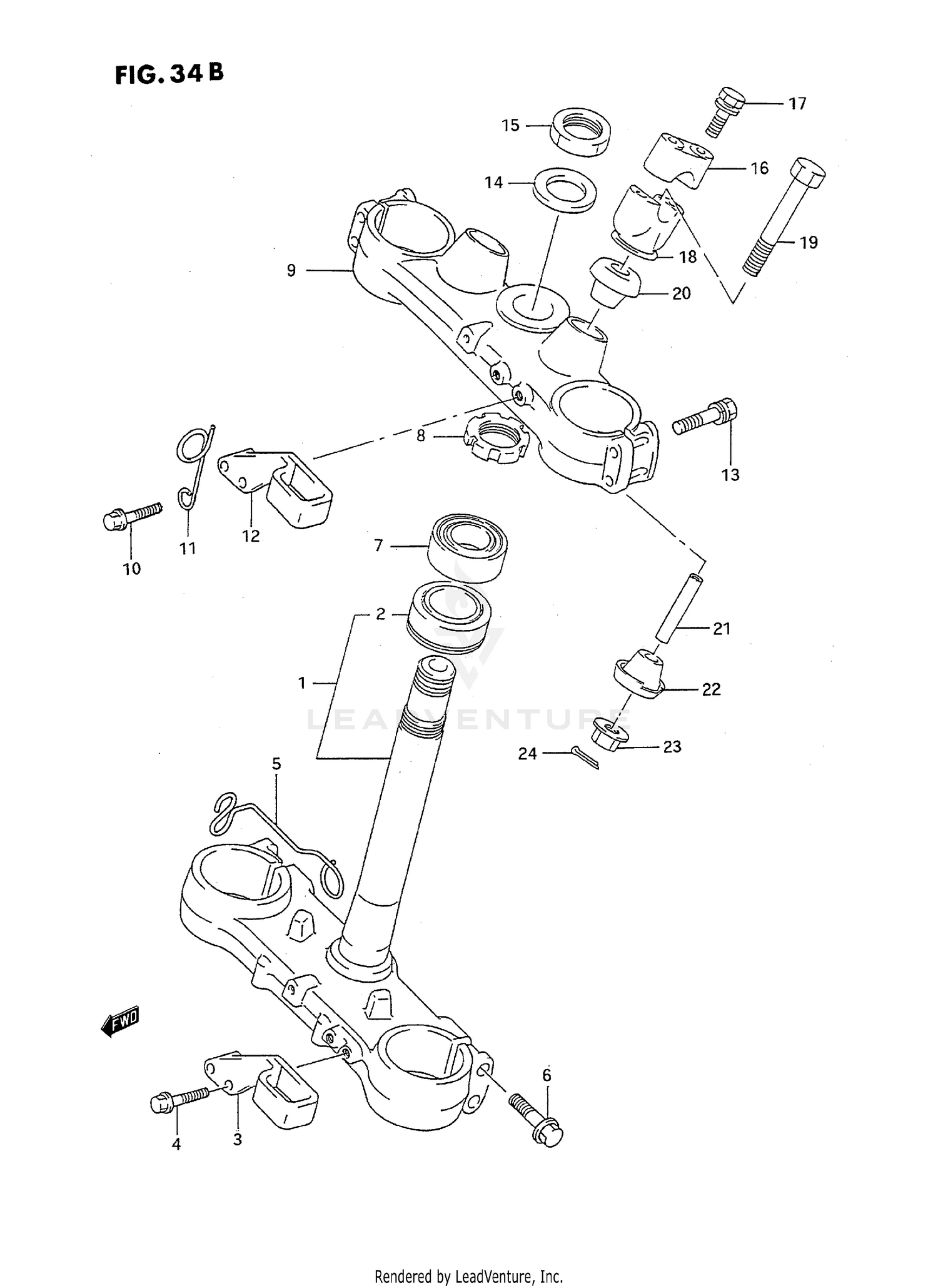 STEERING STEM (MODEL P/R/S)