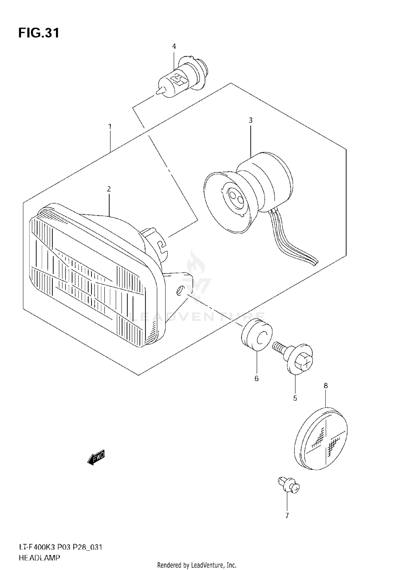 HEADLAMP (MODEL K3/K4)