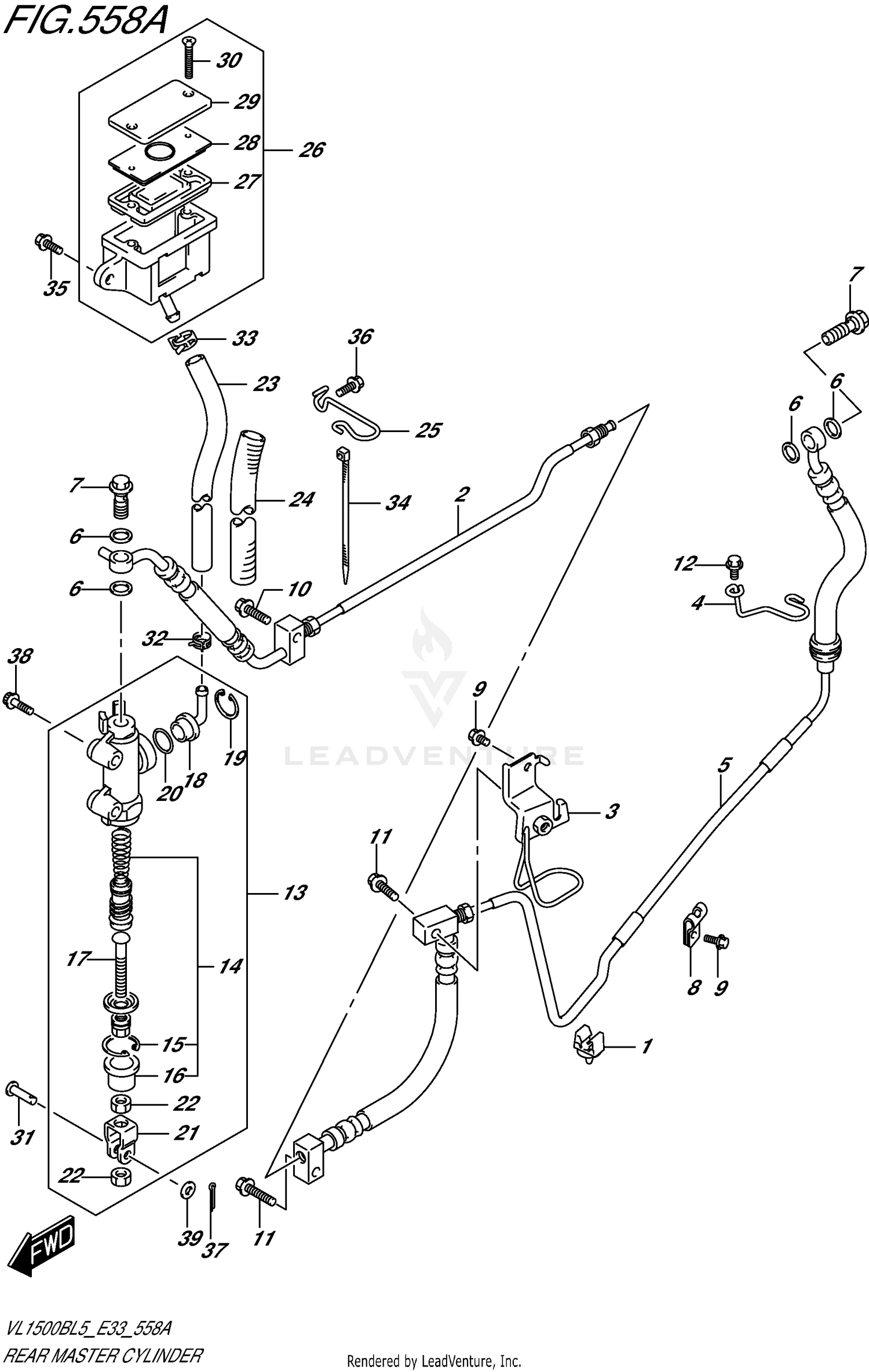 REAR MASTER CYLINDER