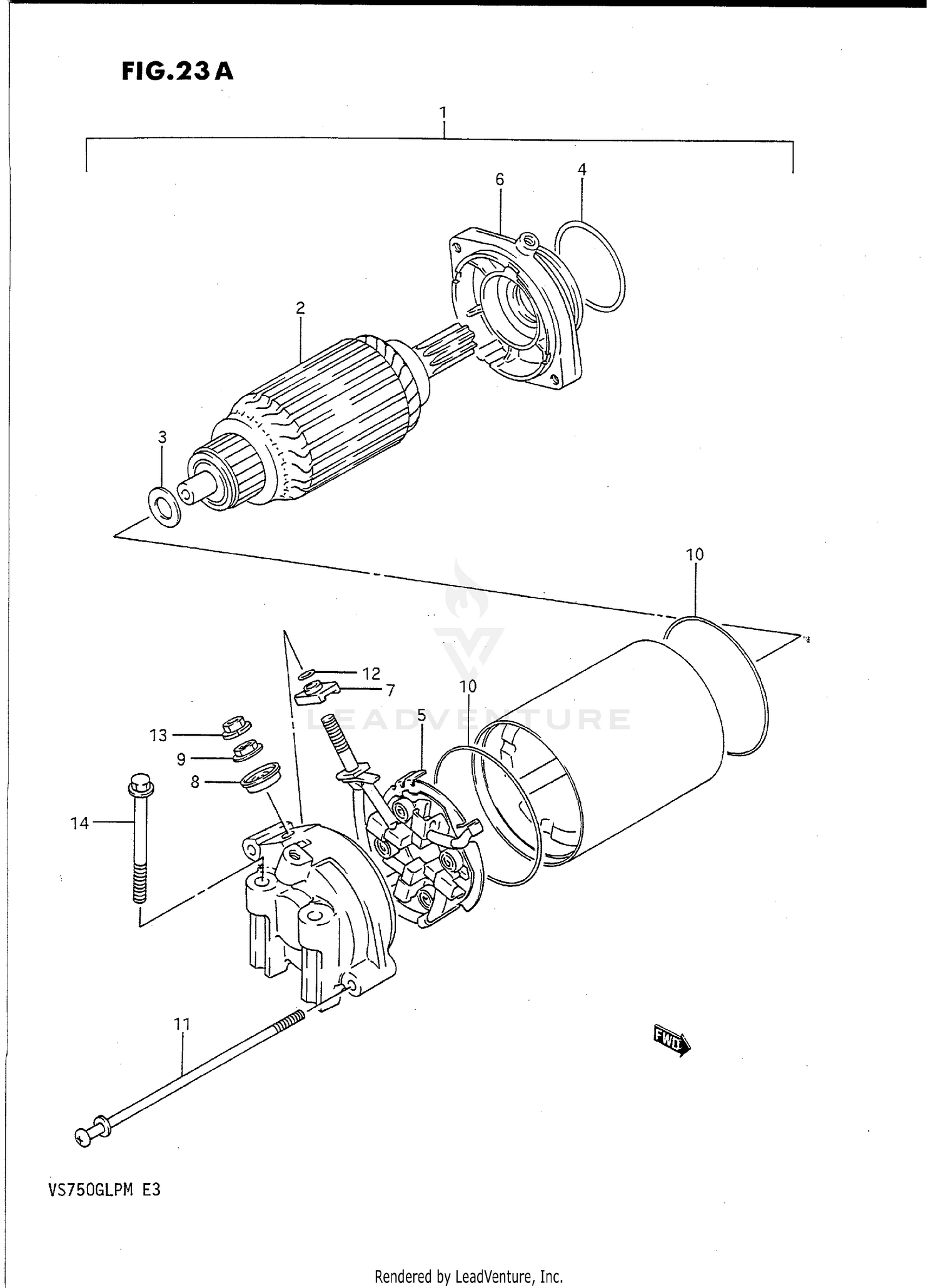 STARTING MOTOR (MODEL M)