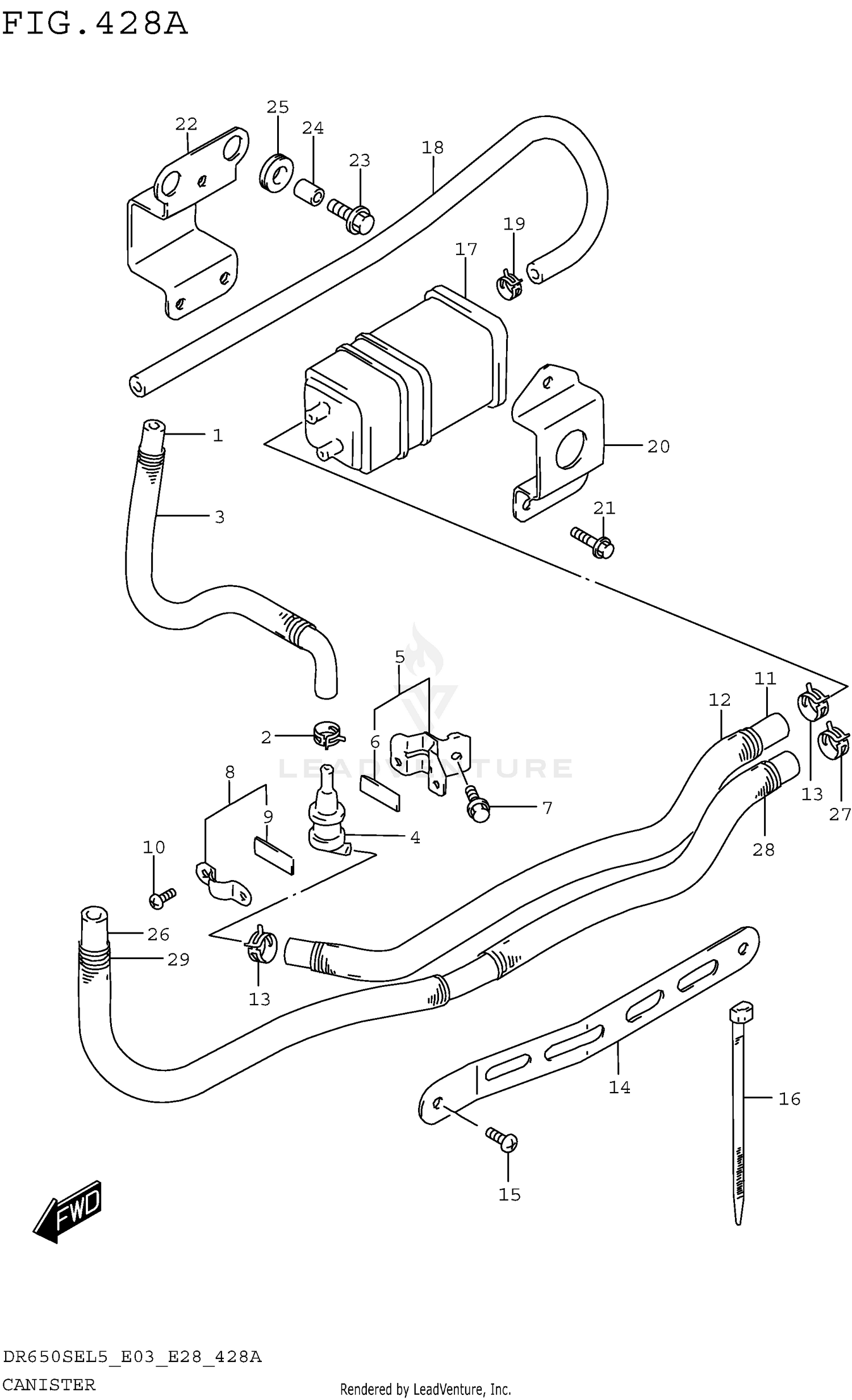 CANISTER (DR650SEL5 E33)