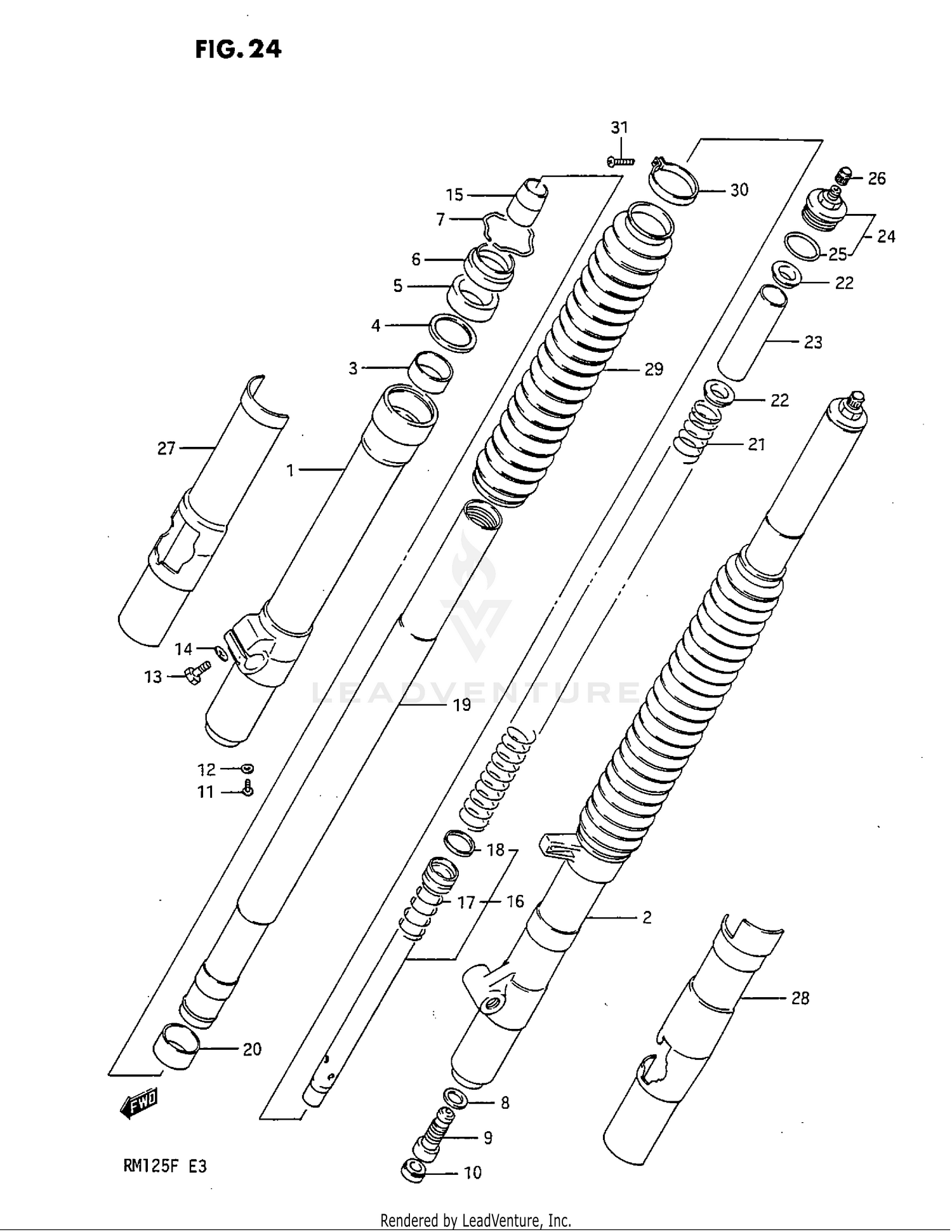 FRONT FORK (MODEL F)