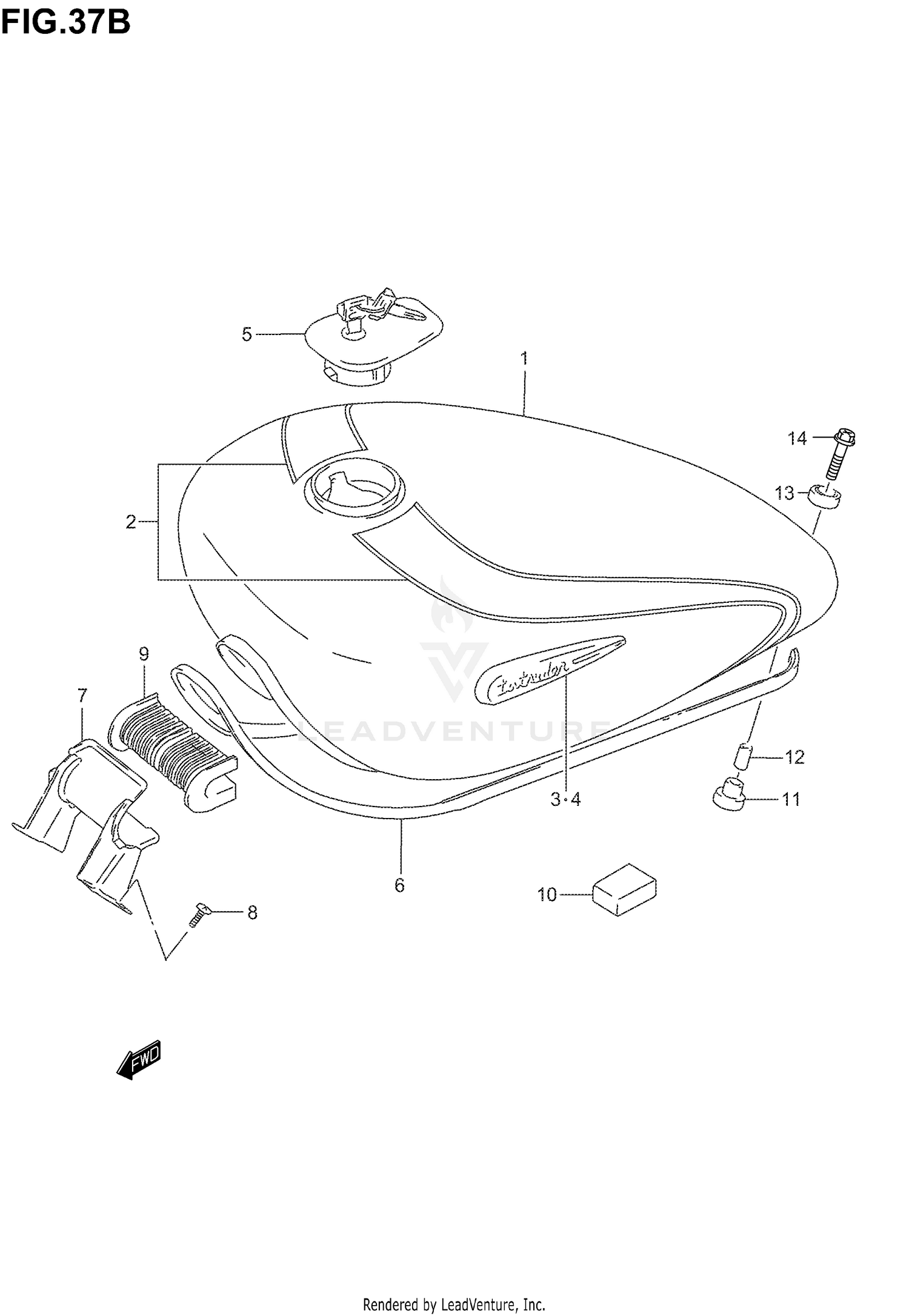 FUEL TANK (MODEL K3)
