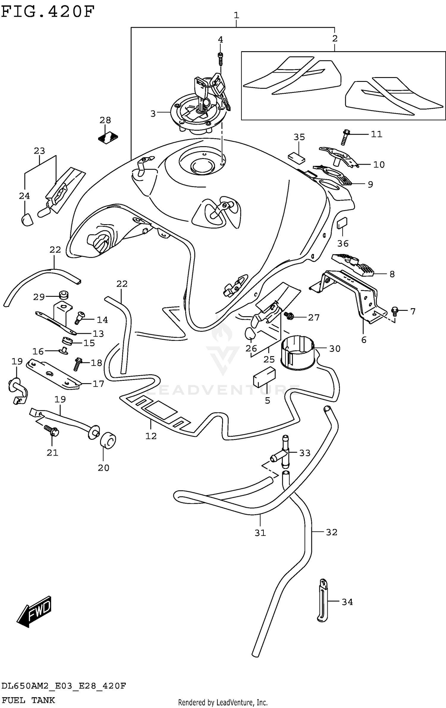 FUEL TANK (DL650XAM2 E33)