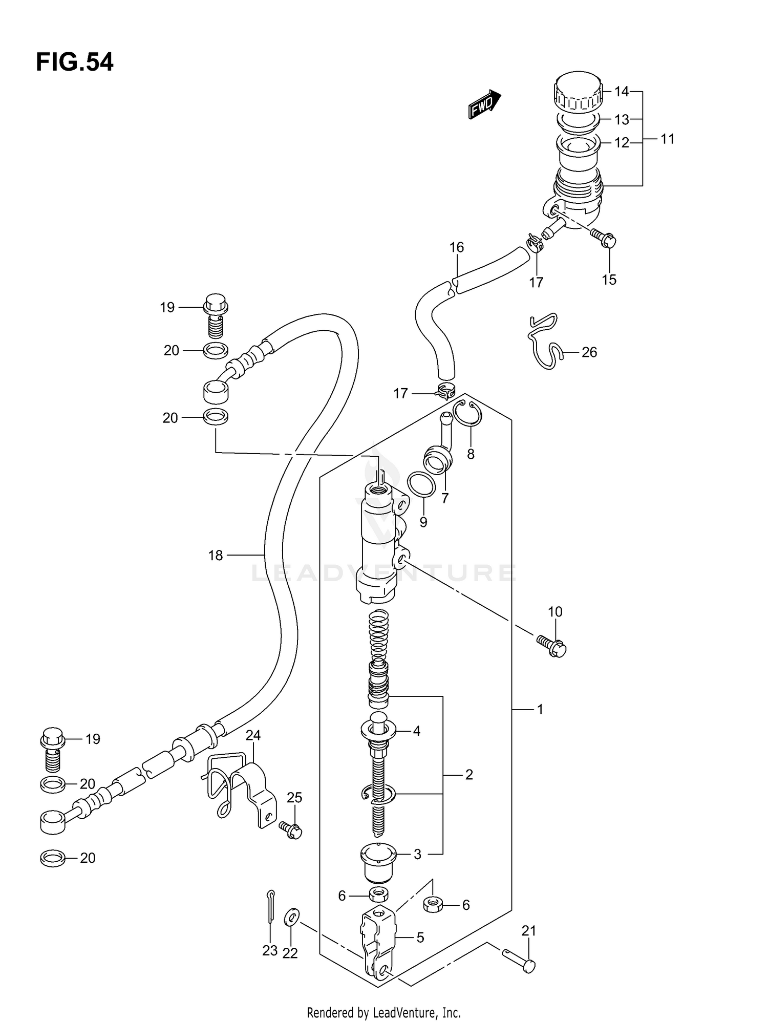 REAR MASTER CYLINDER