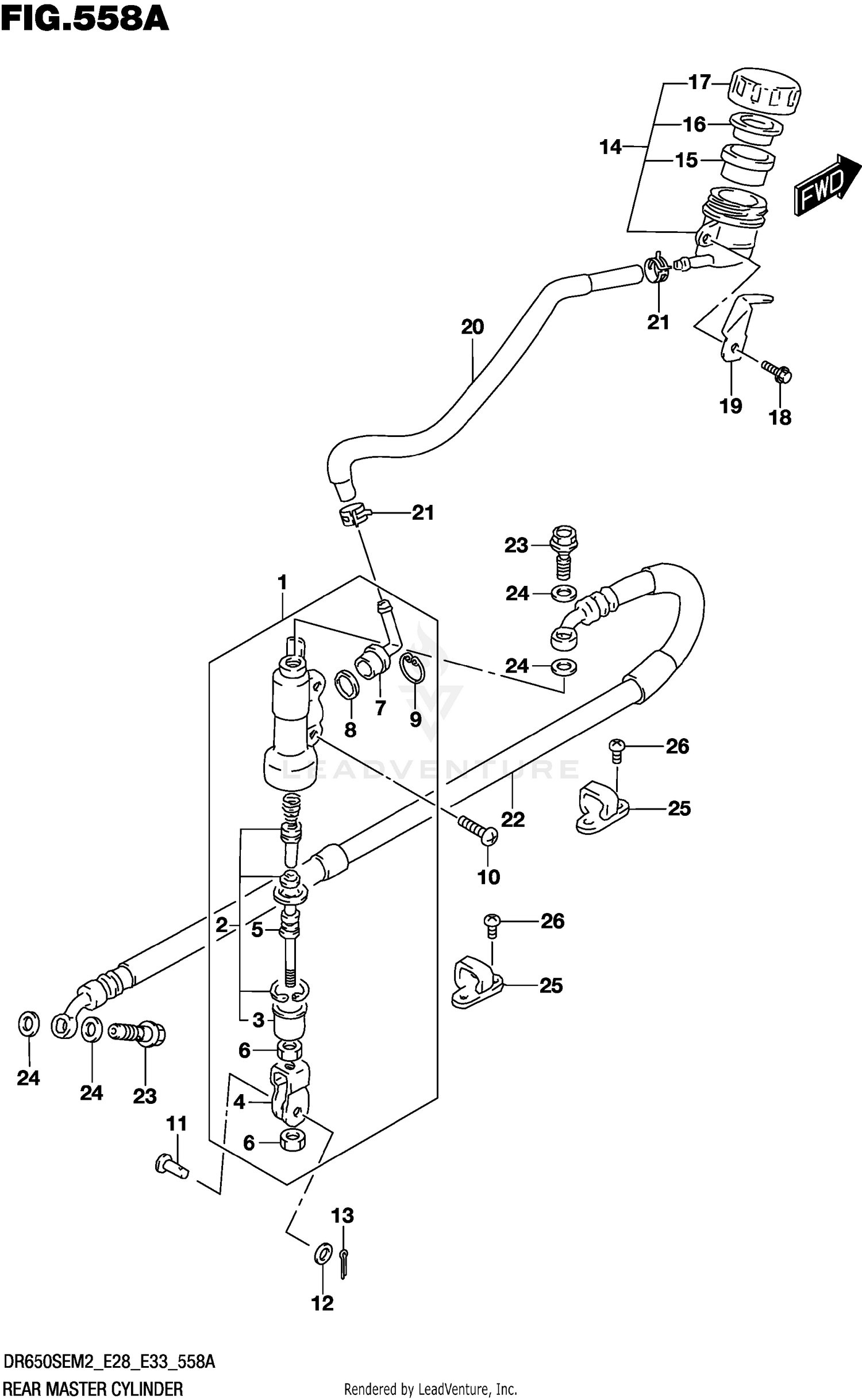 REAR MASTER CYLINDER
