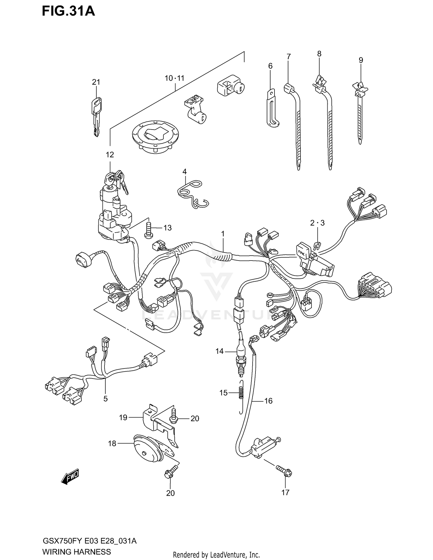 WIRING HARNESS (MODEL K3)